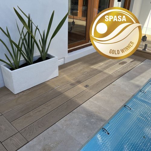 Under Deck UnderCover® Concealed Pool Cover - Powered