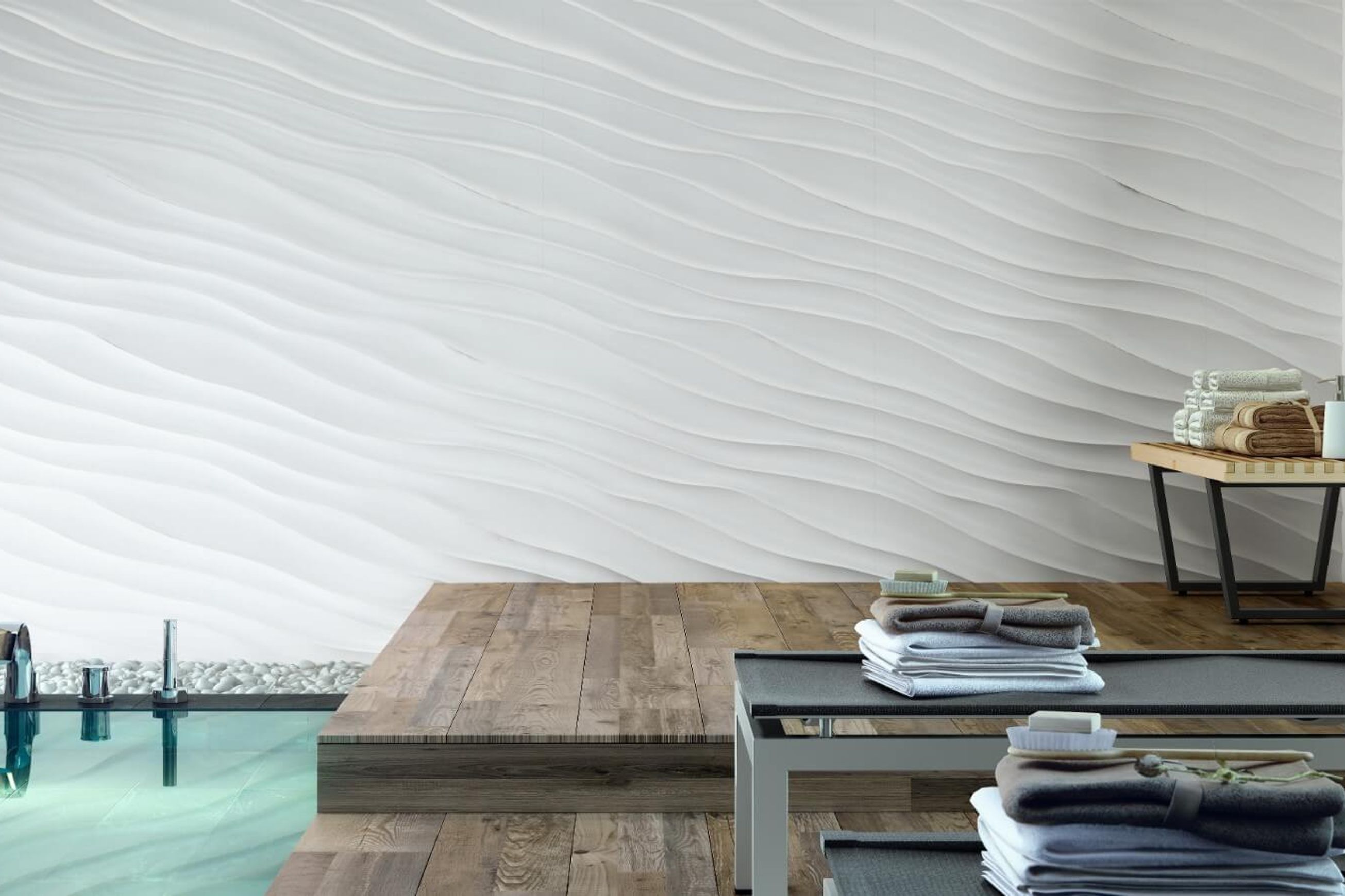 3D Magnolia Modular Wall Tile by Muros - Contemporary