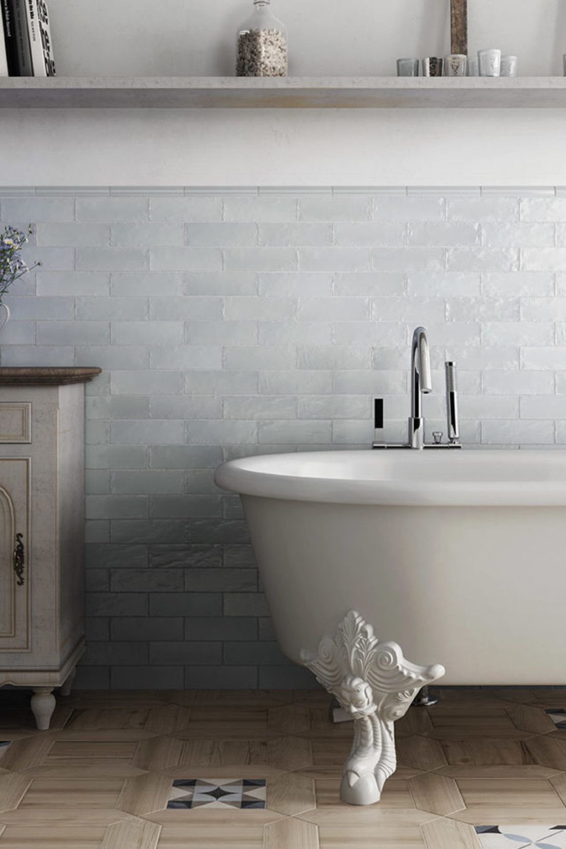 Mallorca Satin Tiles by Equipe