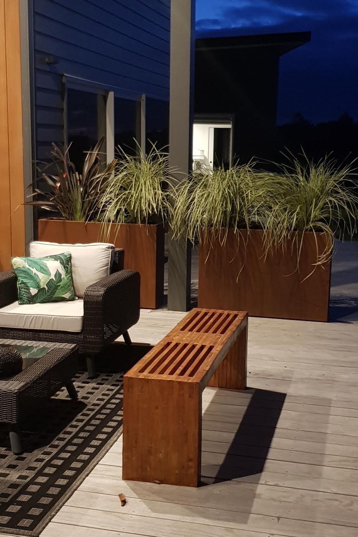 Corten Tall Trough 1200 Planter