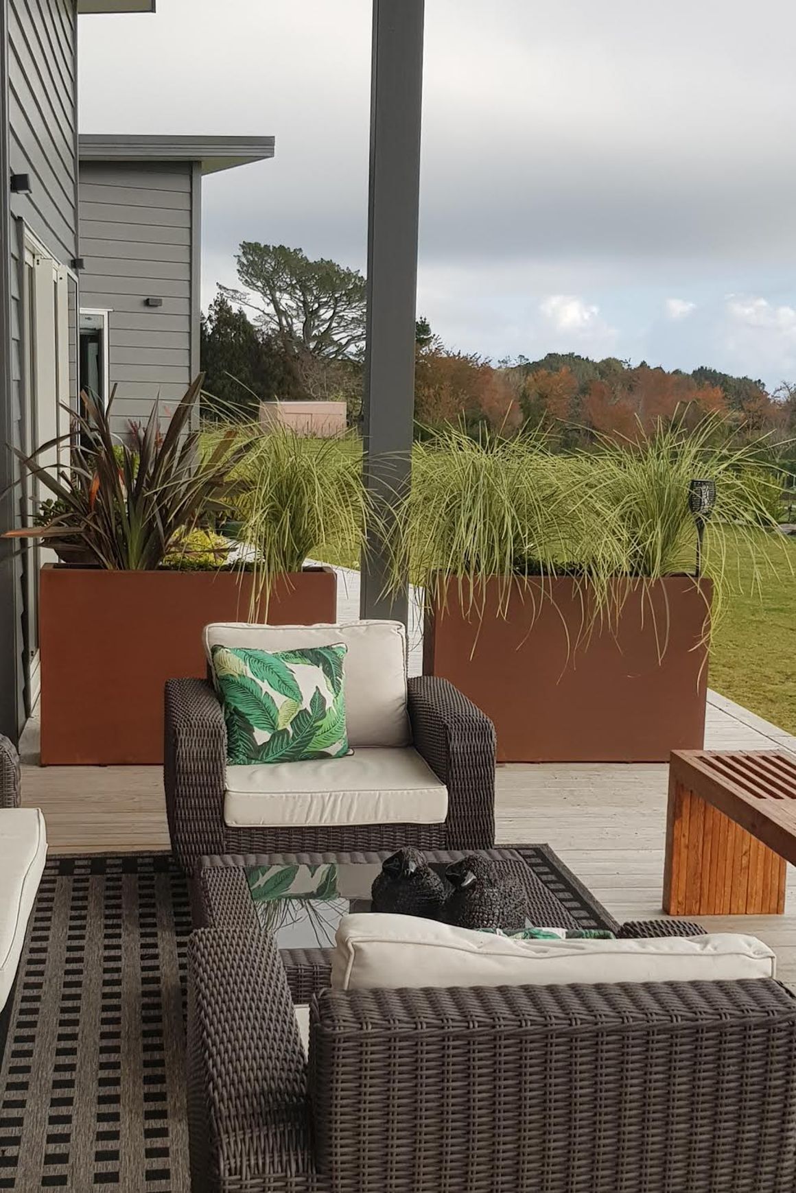 Corten Tall Trough 1200 Planter