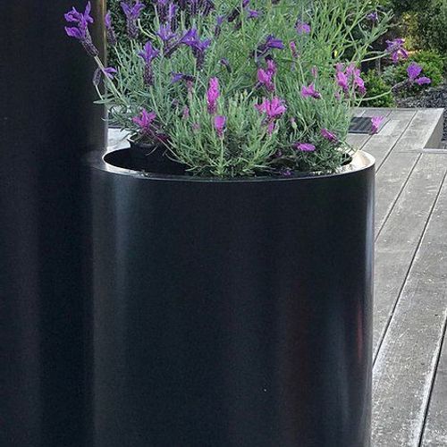 Black Cylinder 500 Planter