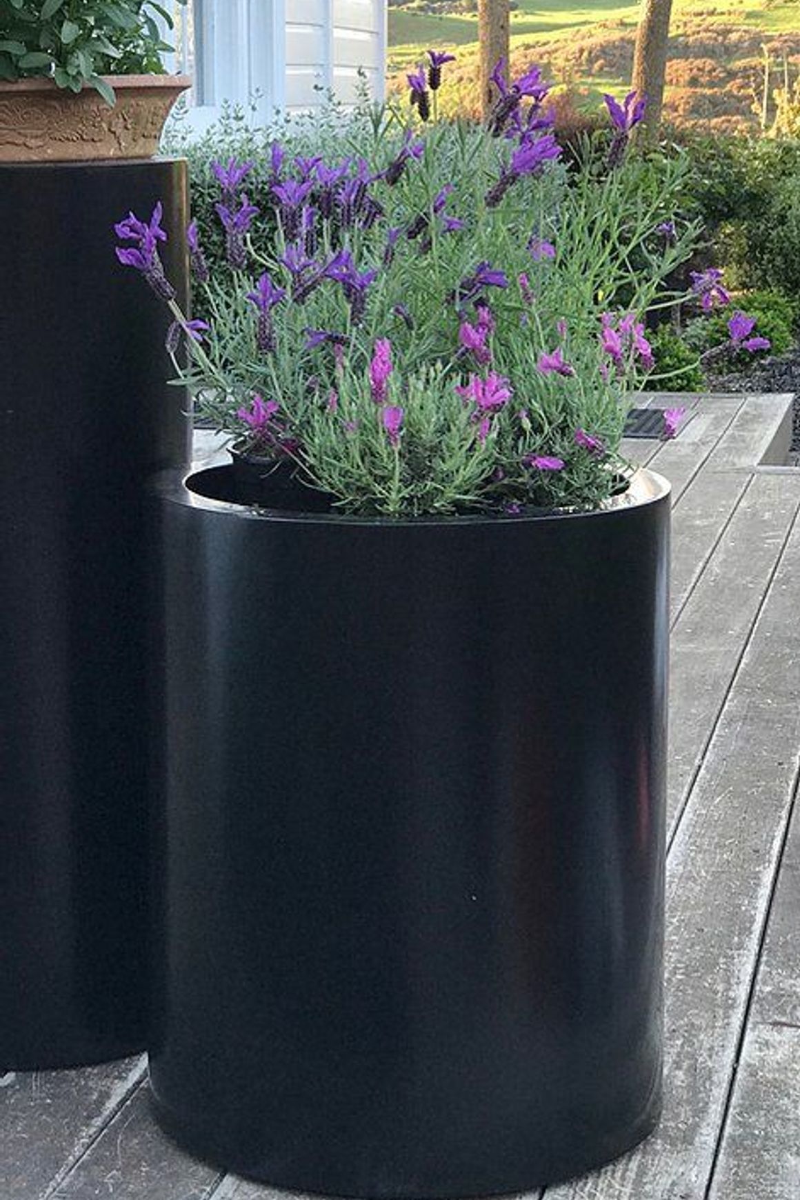 Black Cylinder 500 Planter