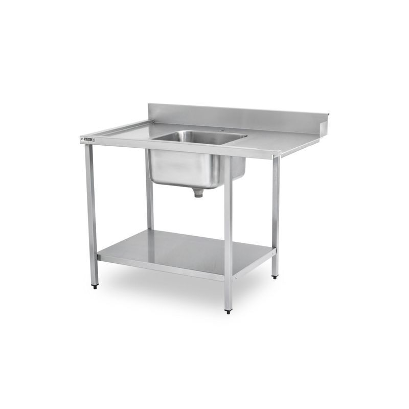 Dishwash Inlet Bench LH - 1200mm | S.S.WORX
