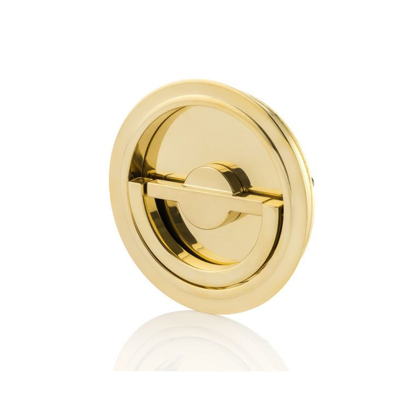 Joseph Giles - Solid Brass Sliding Door Round Recessed Pull