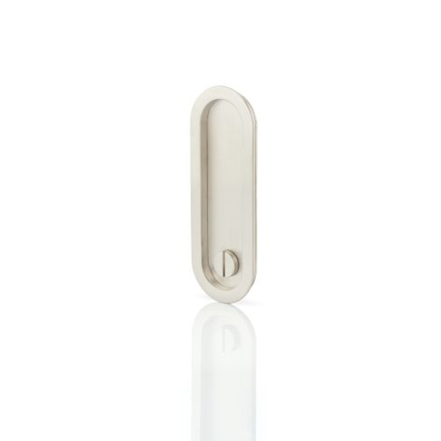 Joseph Giles - Maurice Low Profile Oval Recessed Pull With Privacy Turn/Release