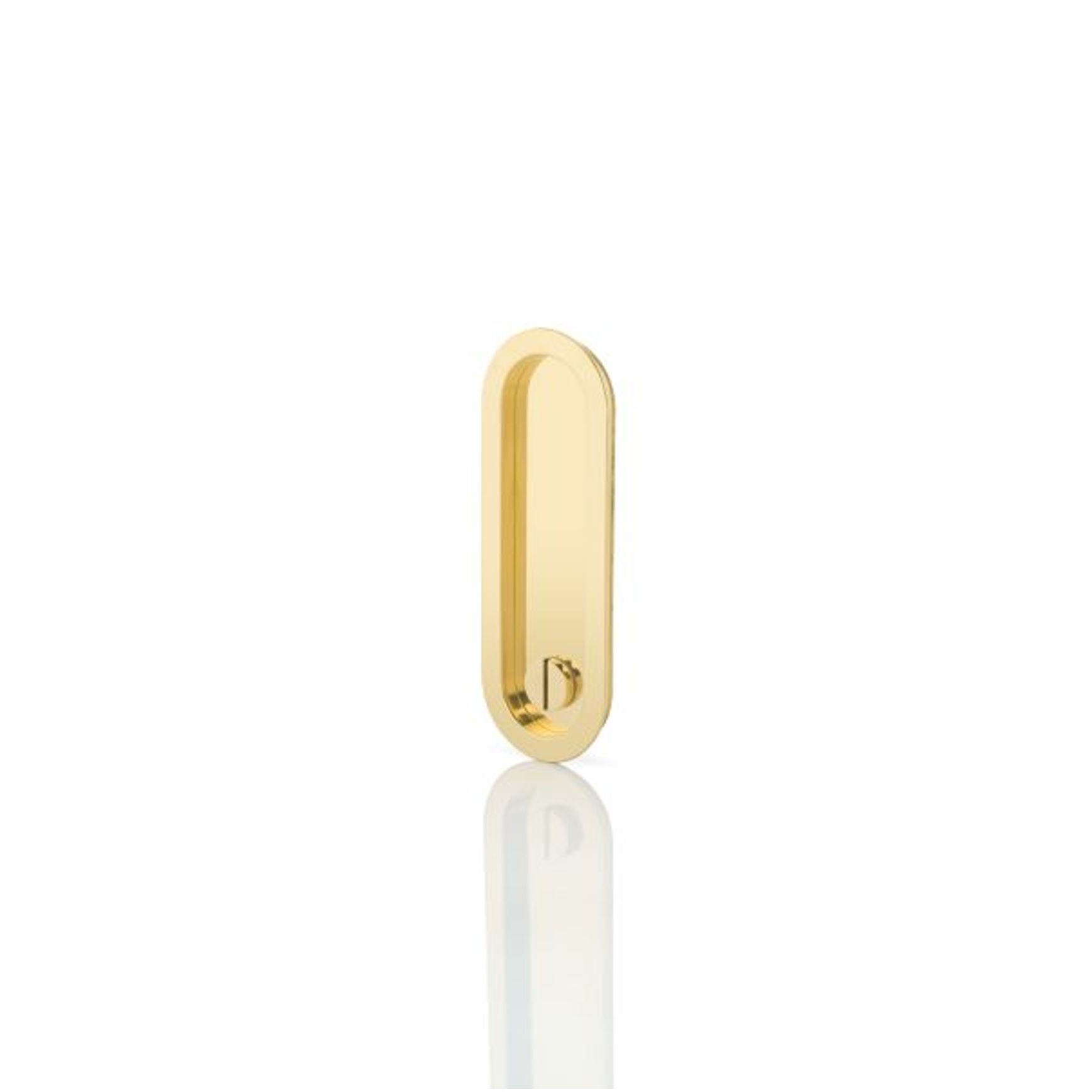 Joseph Giles - Maurice Low Profile Oval Recessed Pull With Privacy Turn/Release
