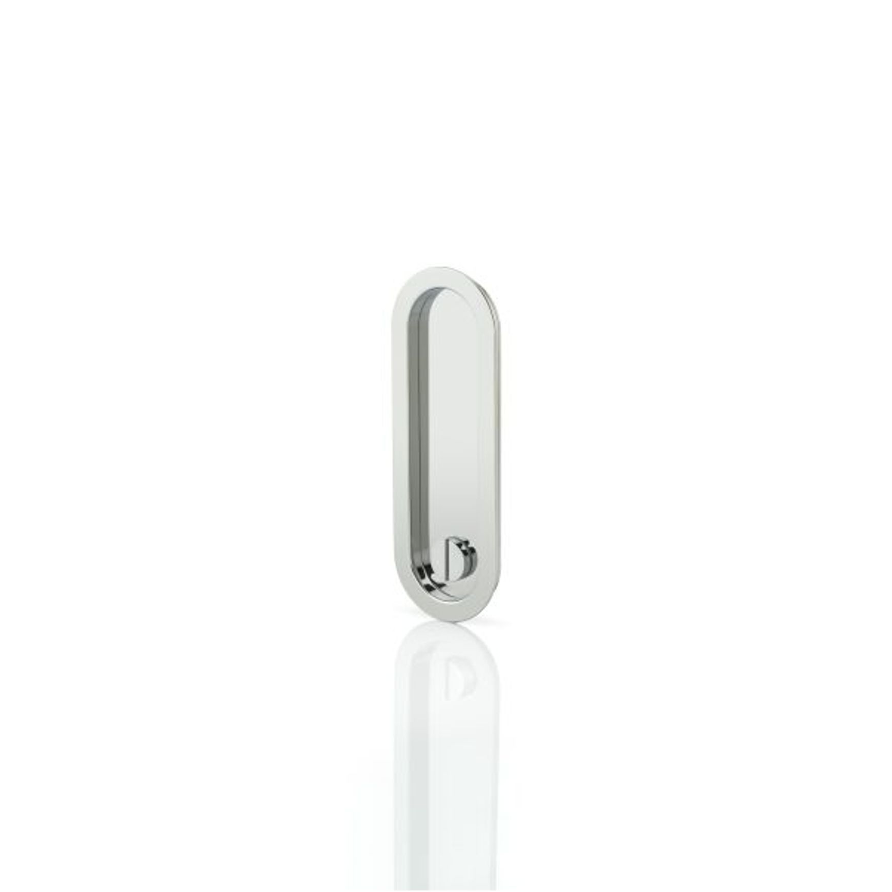 Joseph Giles - Maurice Low Profile Oval Recessed Pull With Privacy Turn/Release