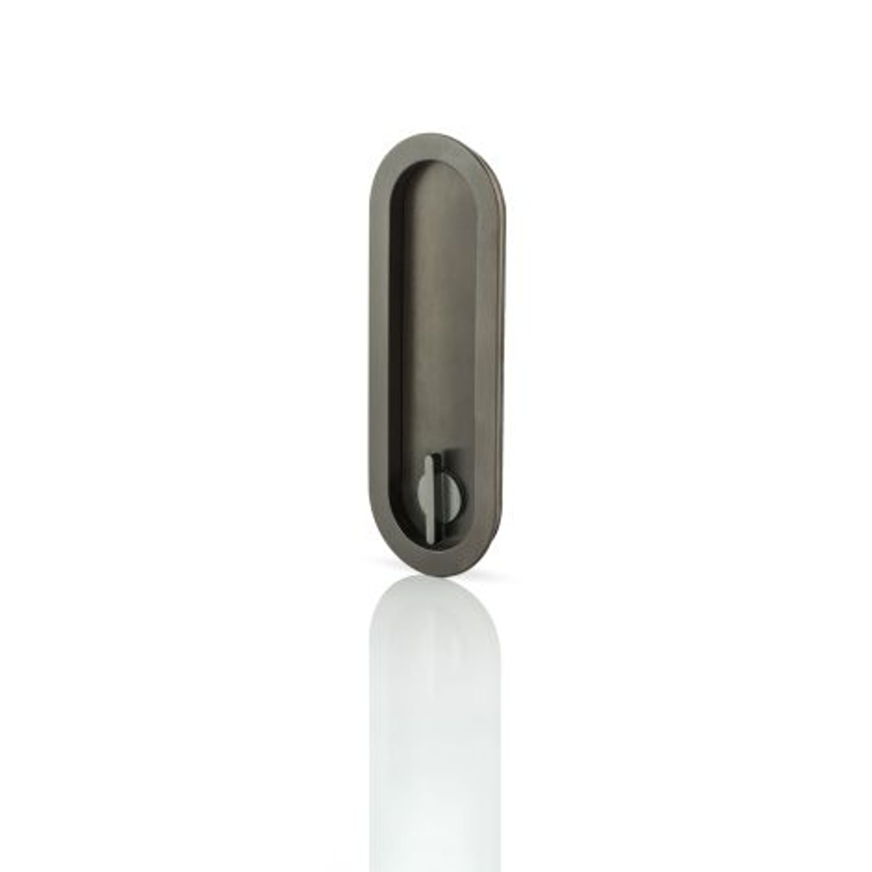 Joseph Giles - Maurice Low Profile Oval Recessed Pull With Privacy Turn/Release