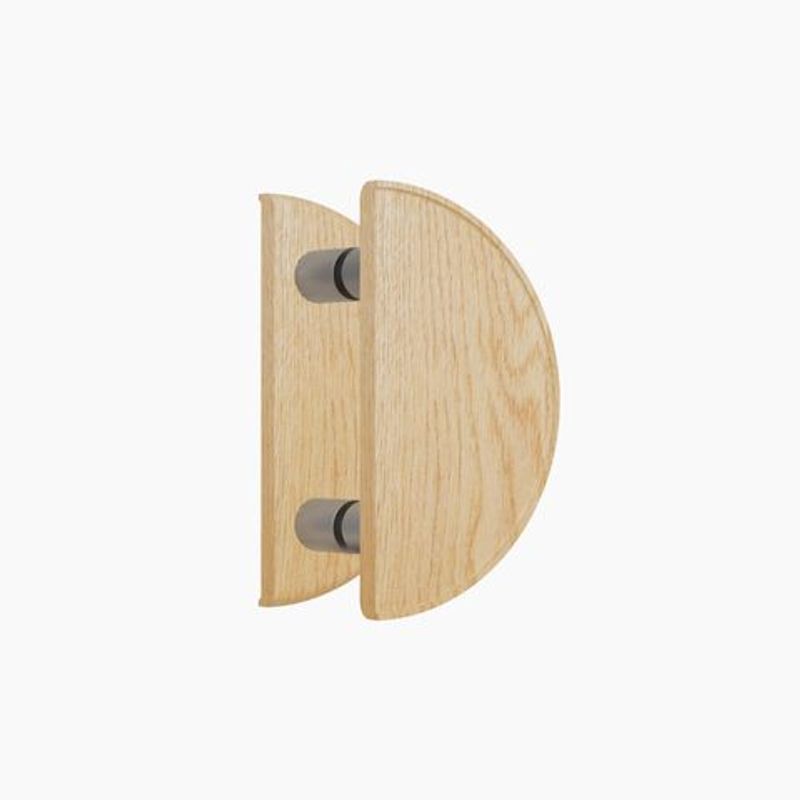 C4225OAK HALF ROUND BTB HANDLE