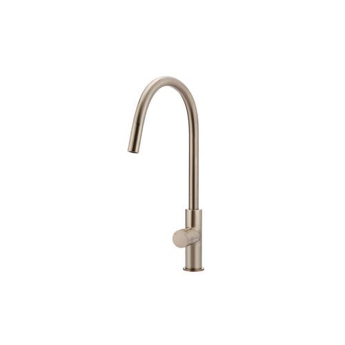 Round Pinless Piccola PullOut Kitchen Mixer - Champagne