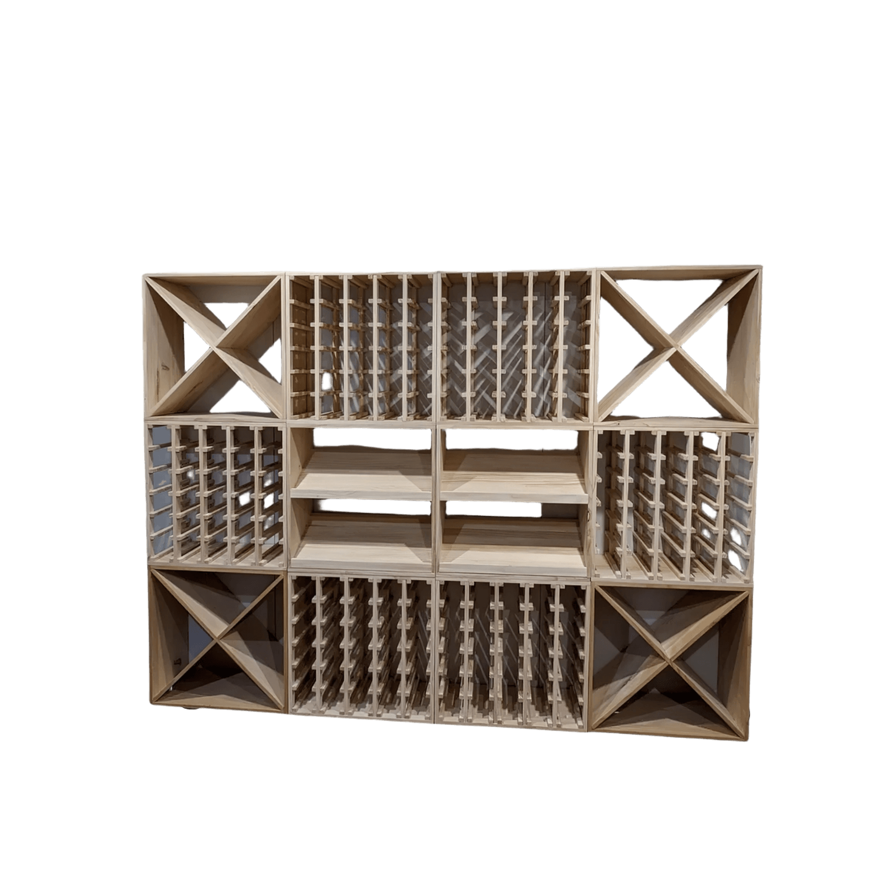 Modular Timber Wine Storage Cubes