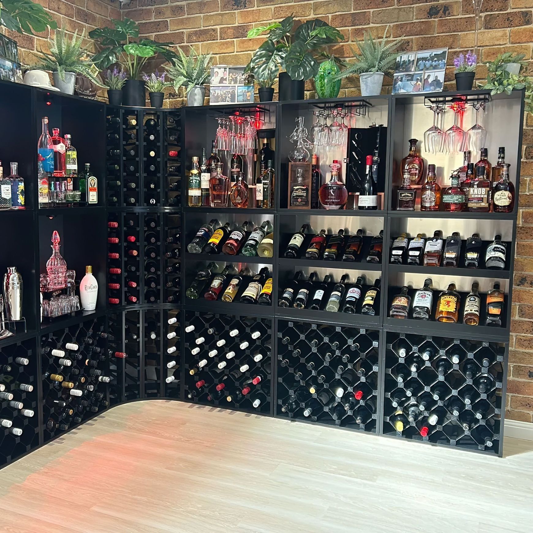 Modular Timber Wine Storage Cubes