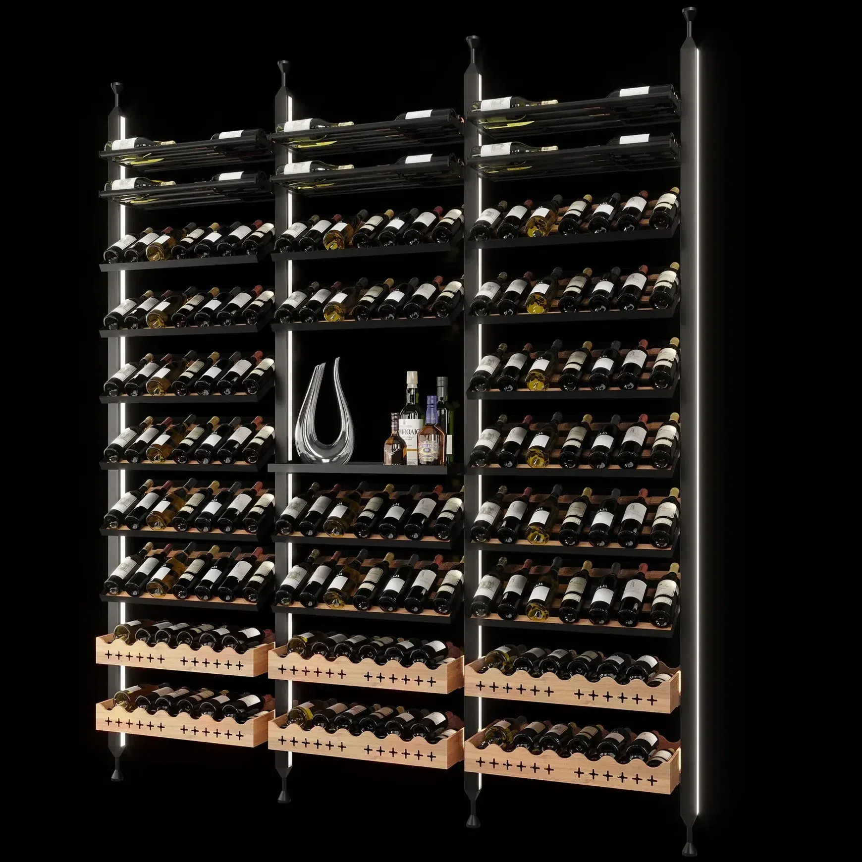 Lumi Nexus Modular Wine Display System