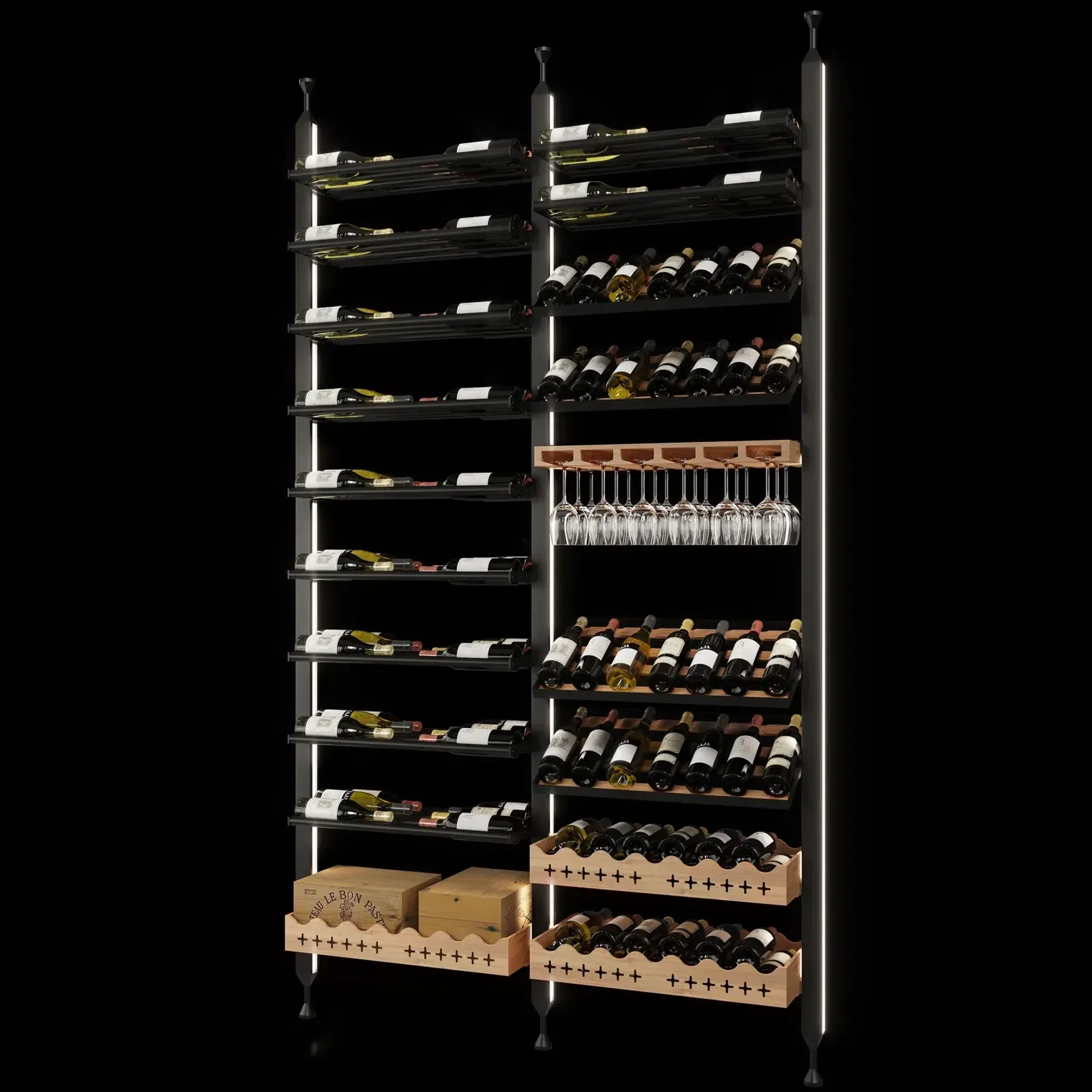 Lumi Nexus Modular Wine Display System