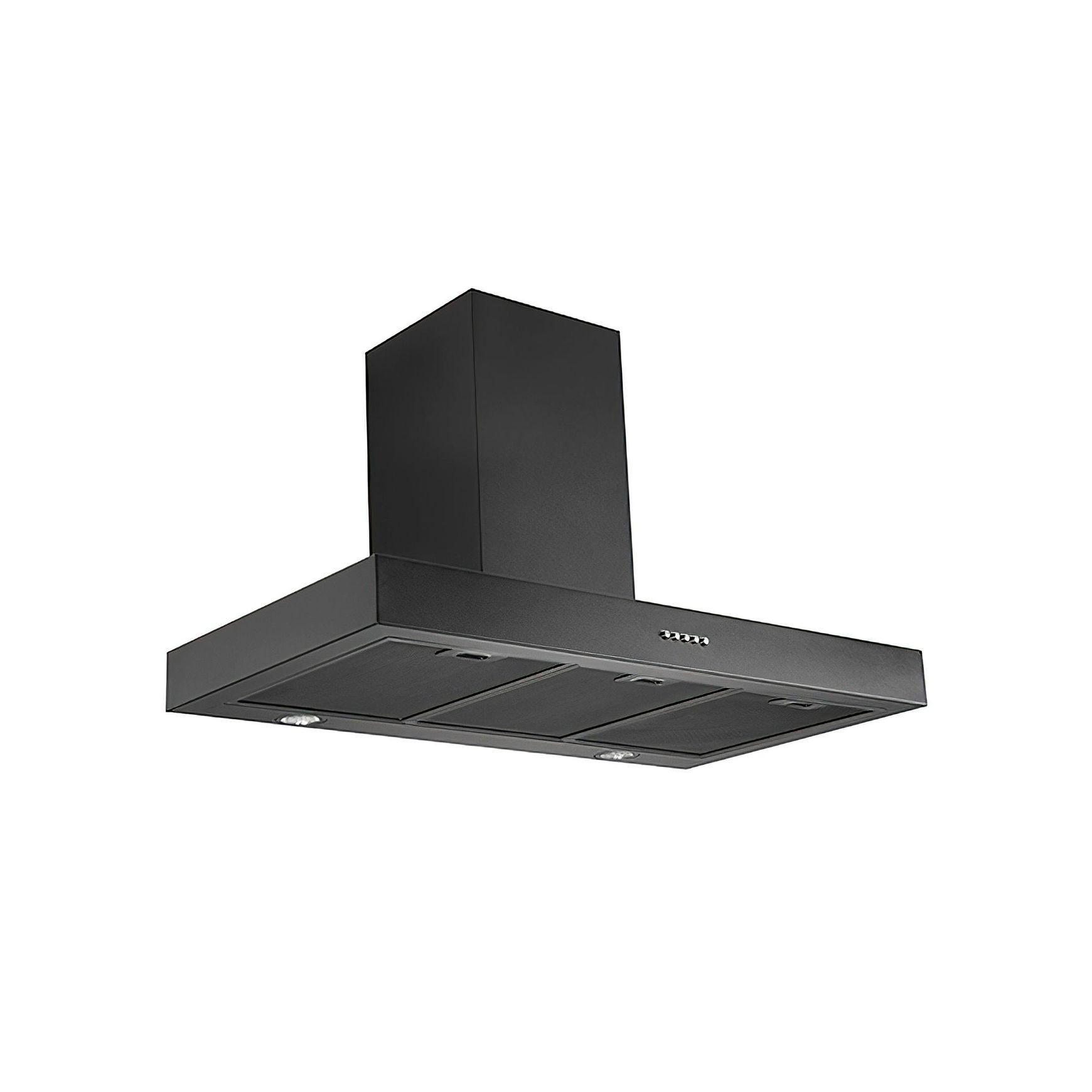 Black Wallmount Rangehood 900mm - TSH-900B