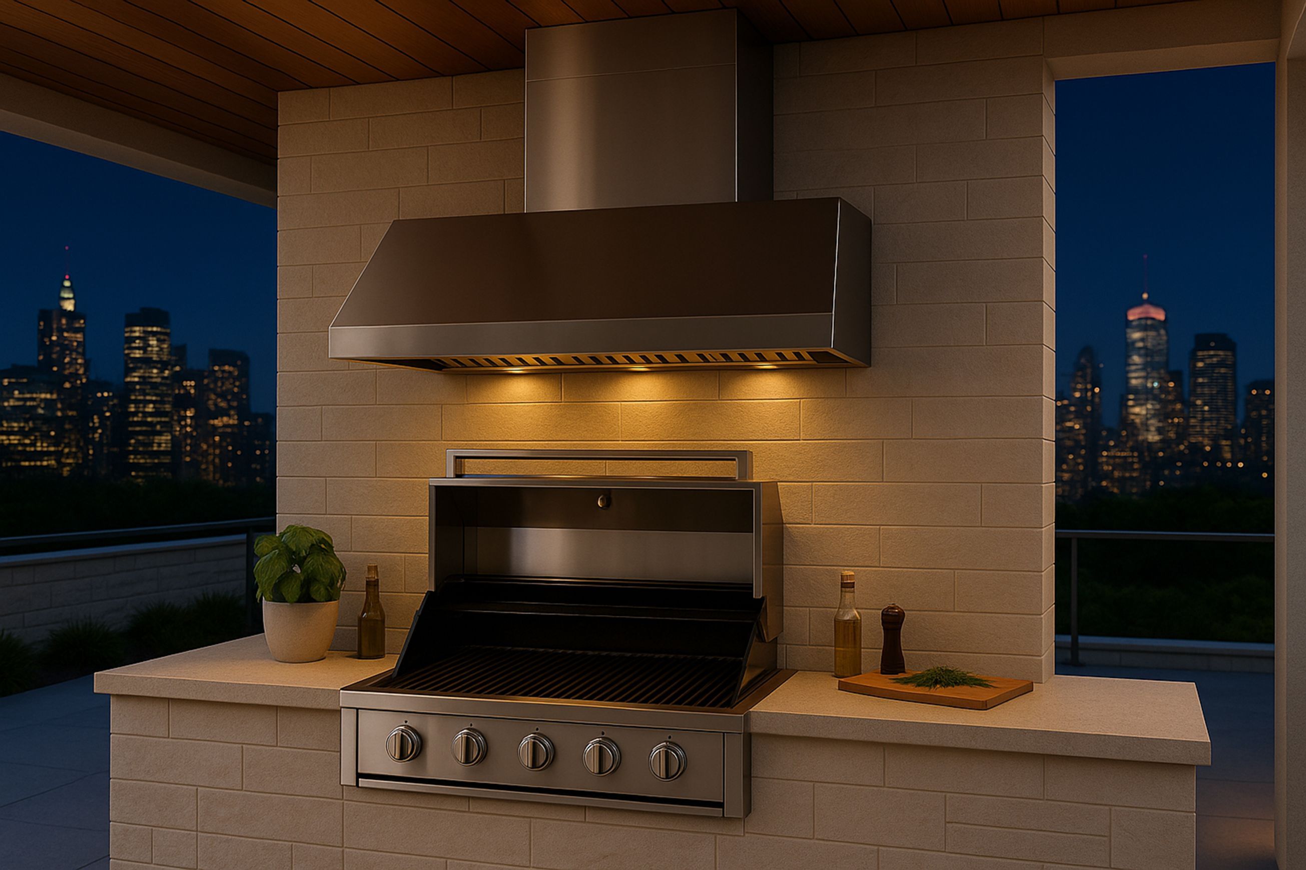 BBQ Alfresco Rangehood 1200mm - DBH1200