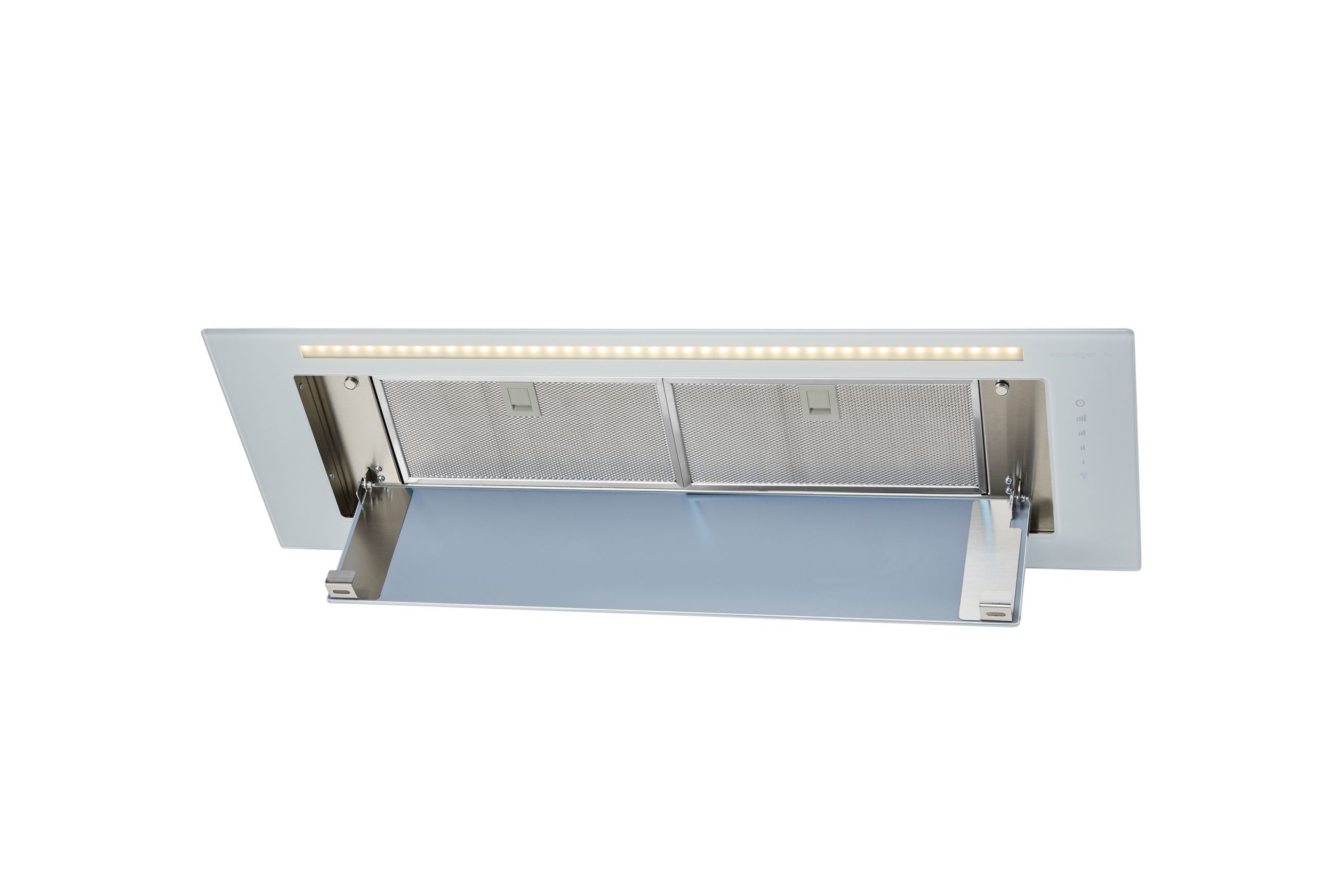 Silent White Undermount Rangehood 900mm - KLS-9GLASS