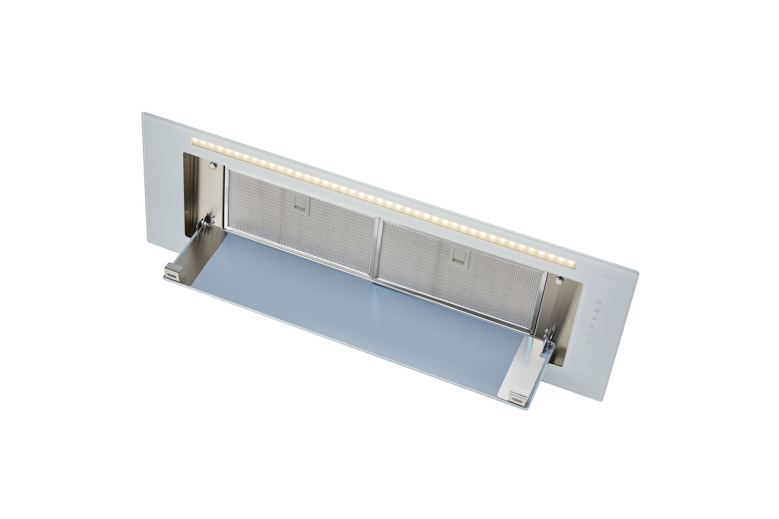 Silent White Undermount Rangehood 900mm - KLS-9GLASS
