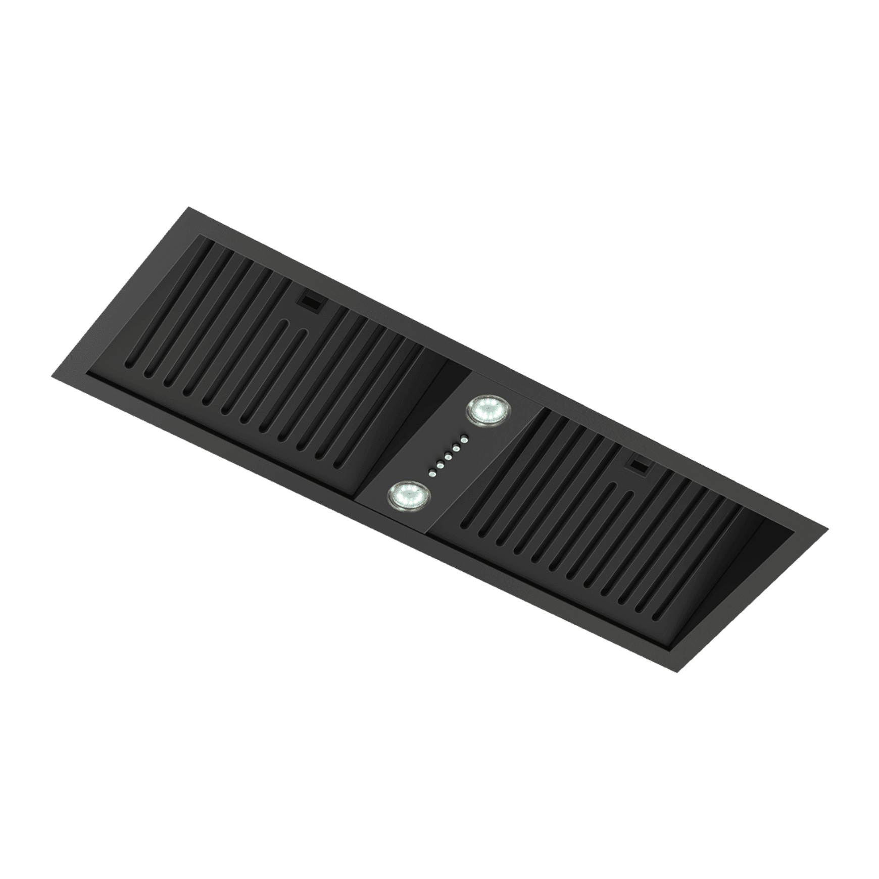 Black Undermount Rangehood 600mm (Non Silent) - SWU-9B
