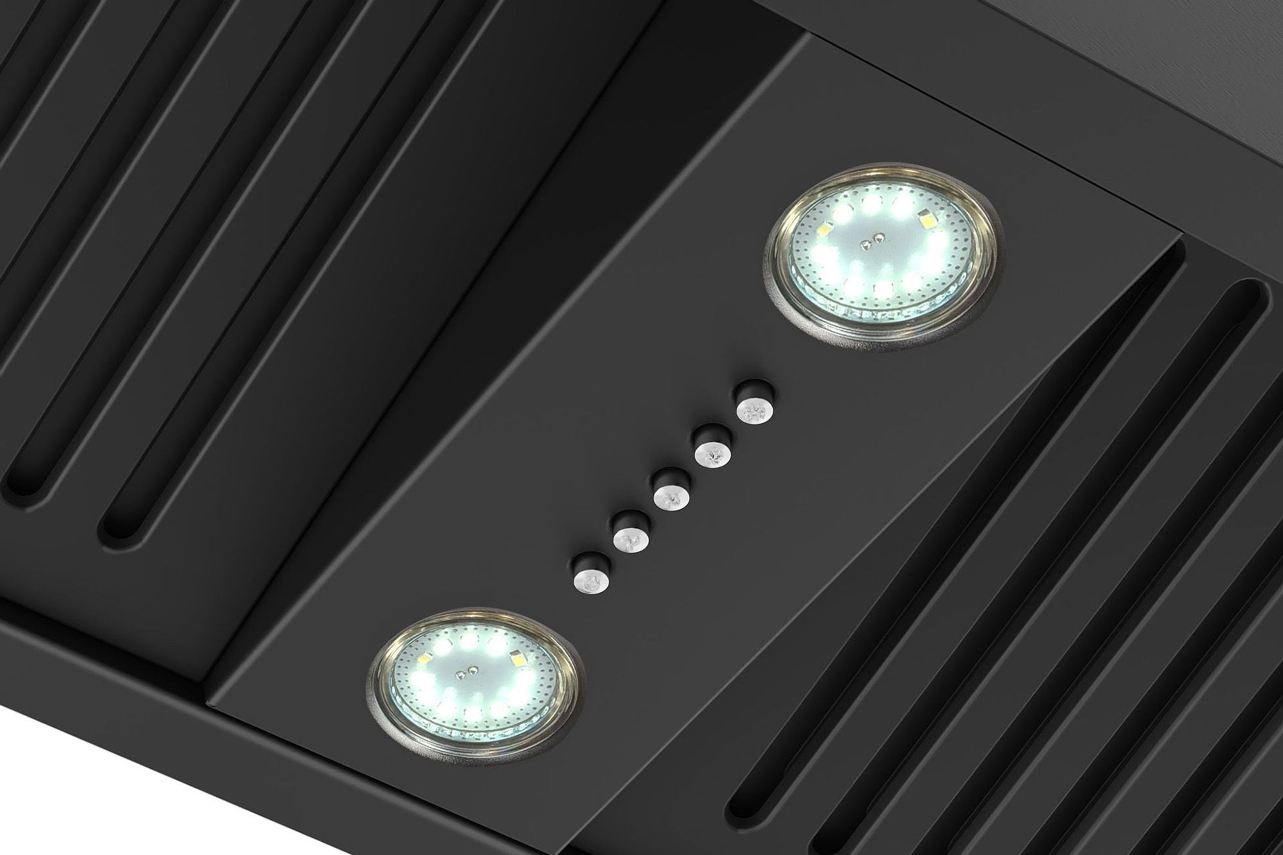 Black Undermount Rangehood 600mm (Non Silent) - SWU-9B