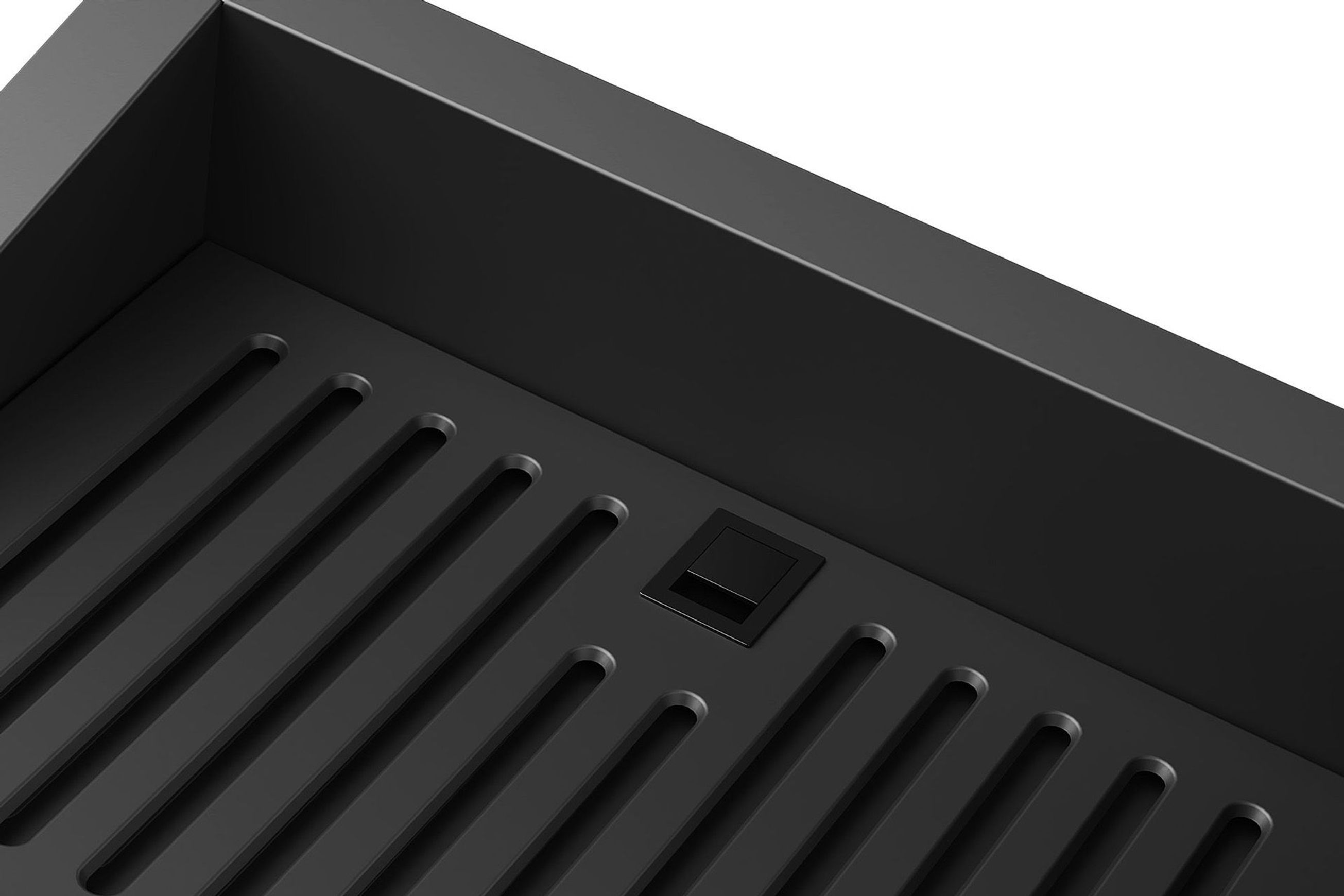 Black Undermount Rangehood 600mm (Non Silent) - SWU-9B