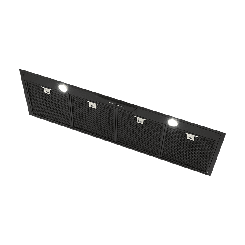 Silent Black Undermount Rangehood 1200mm - UM1390-12BS