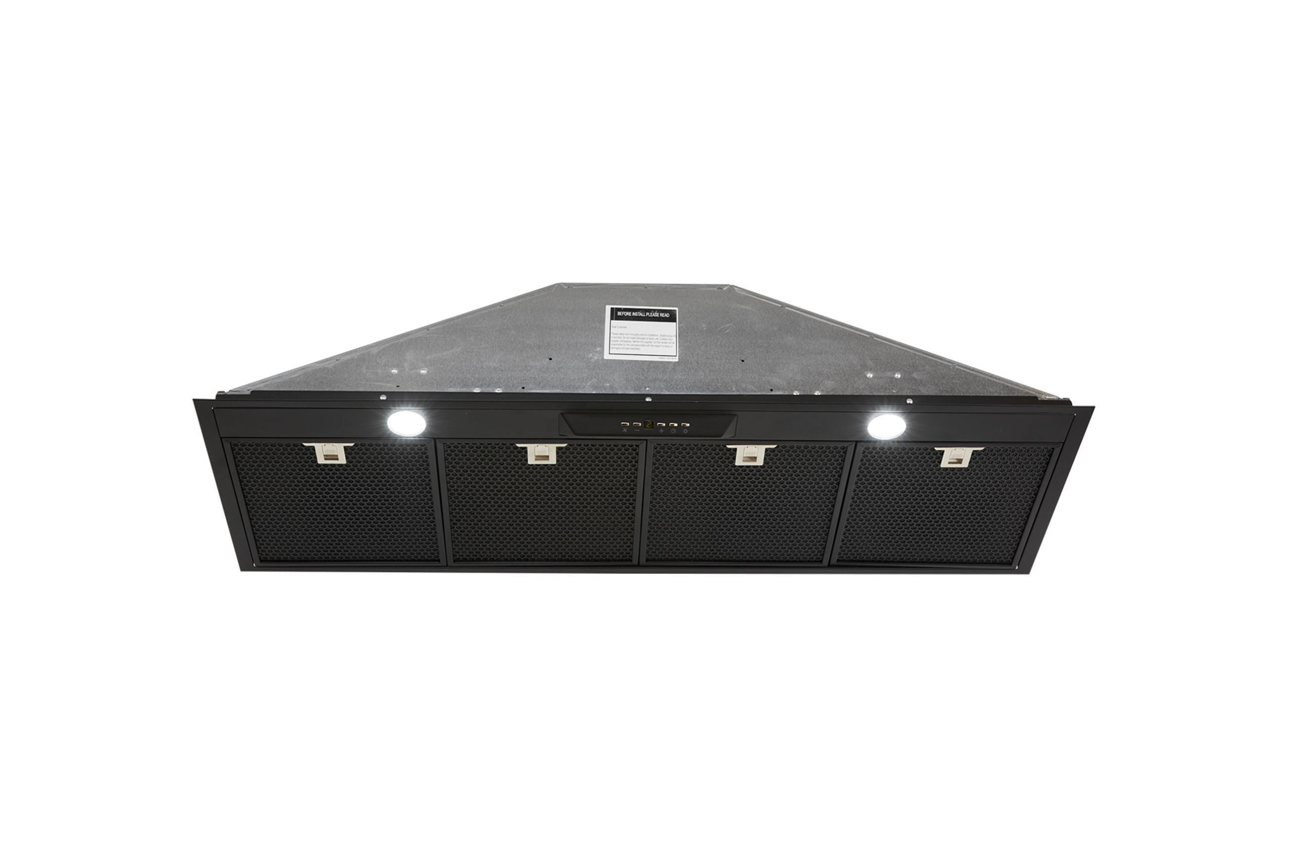 Silent Black Undermount Rangehood 1200mm - UM1390-12BS