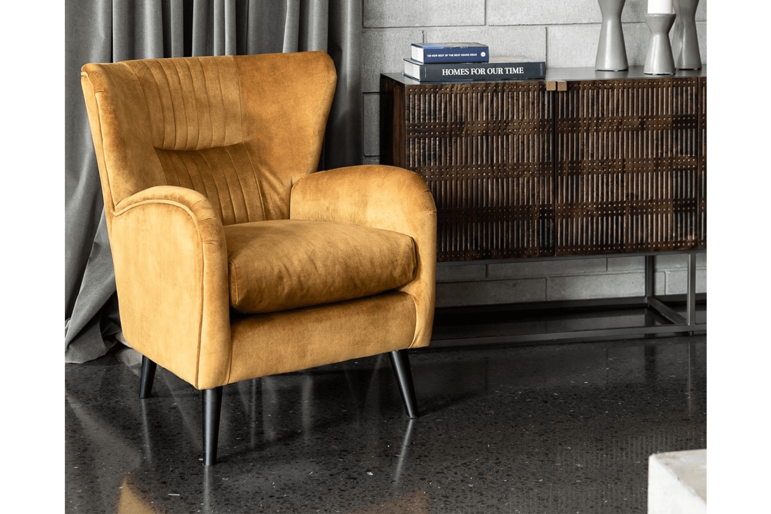 Theo Velvet Armchair