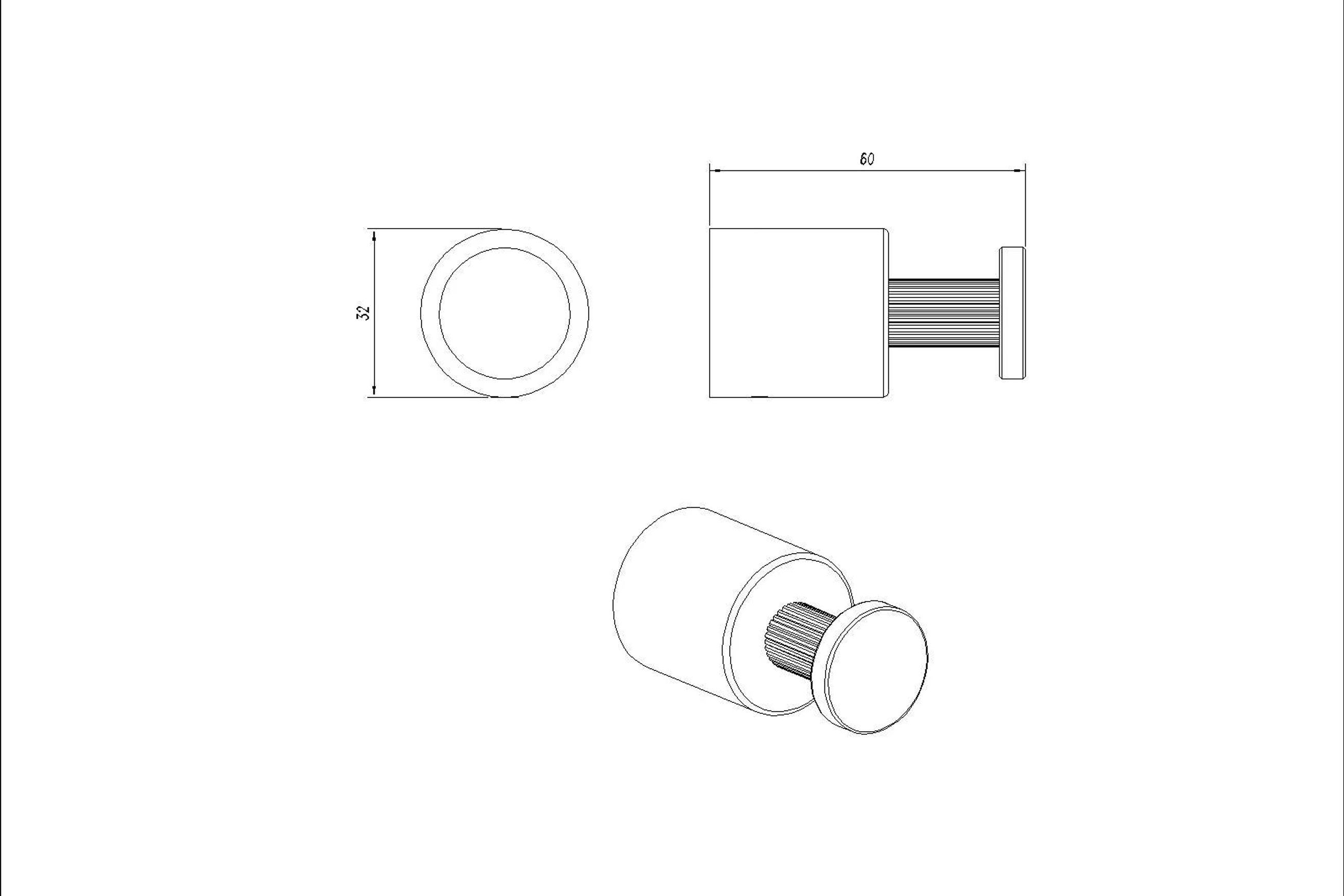 Caddence Robe Hook Brushed Nickel