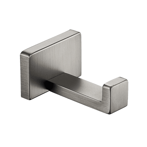 Cubic Robe Hook Brushed Nickel