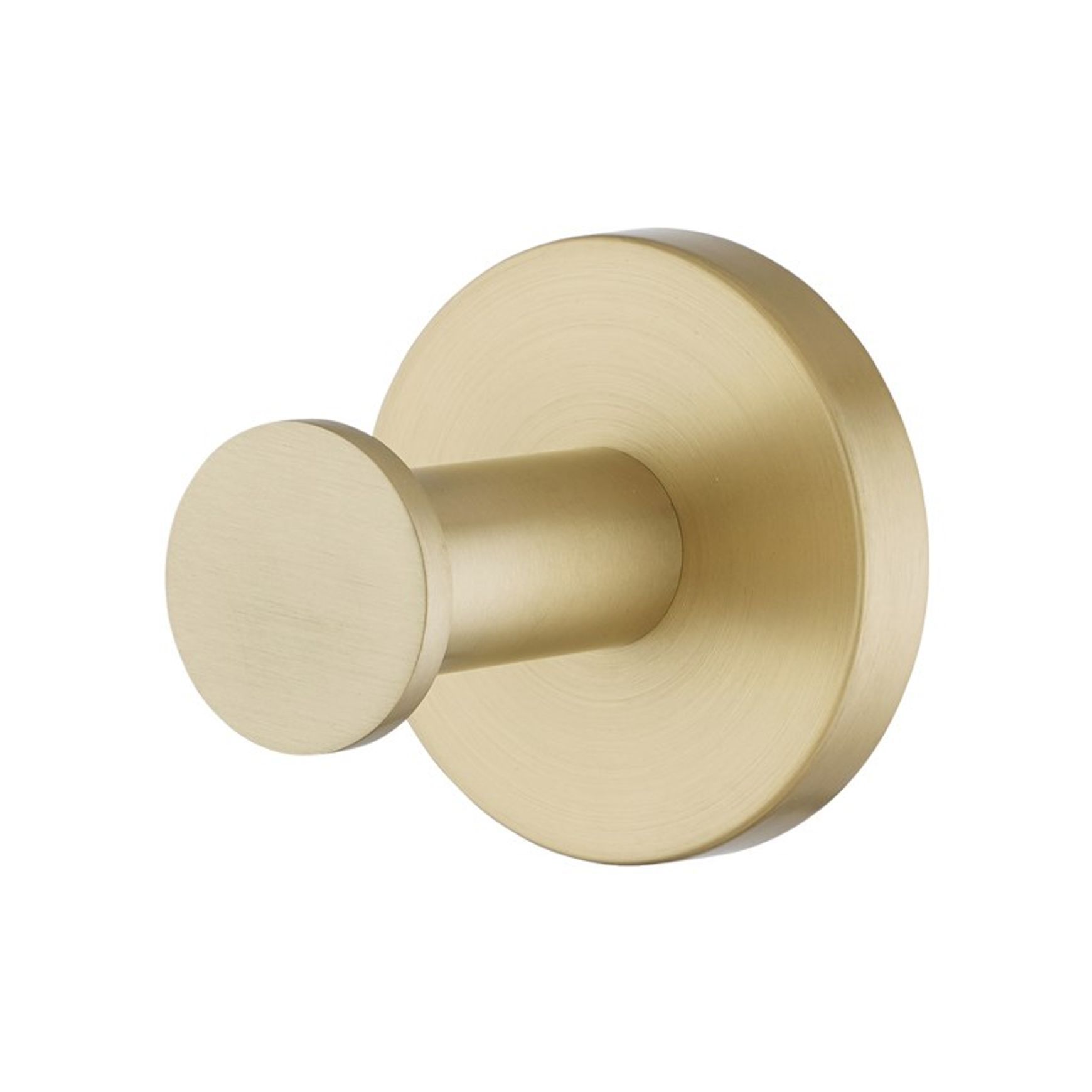 Lucid Pin Robe Hook Light Brushed Brass