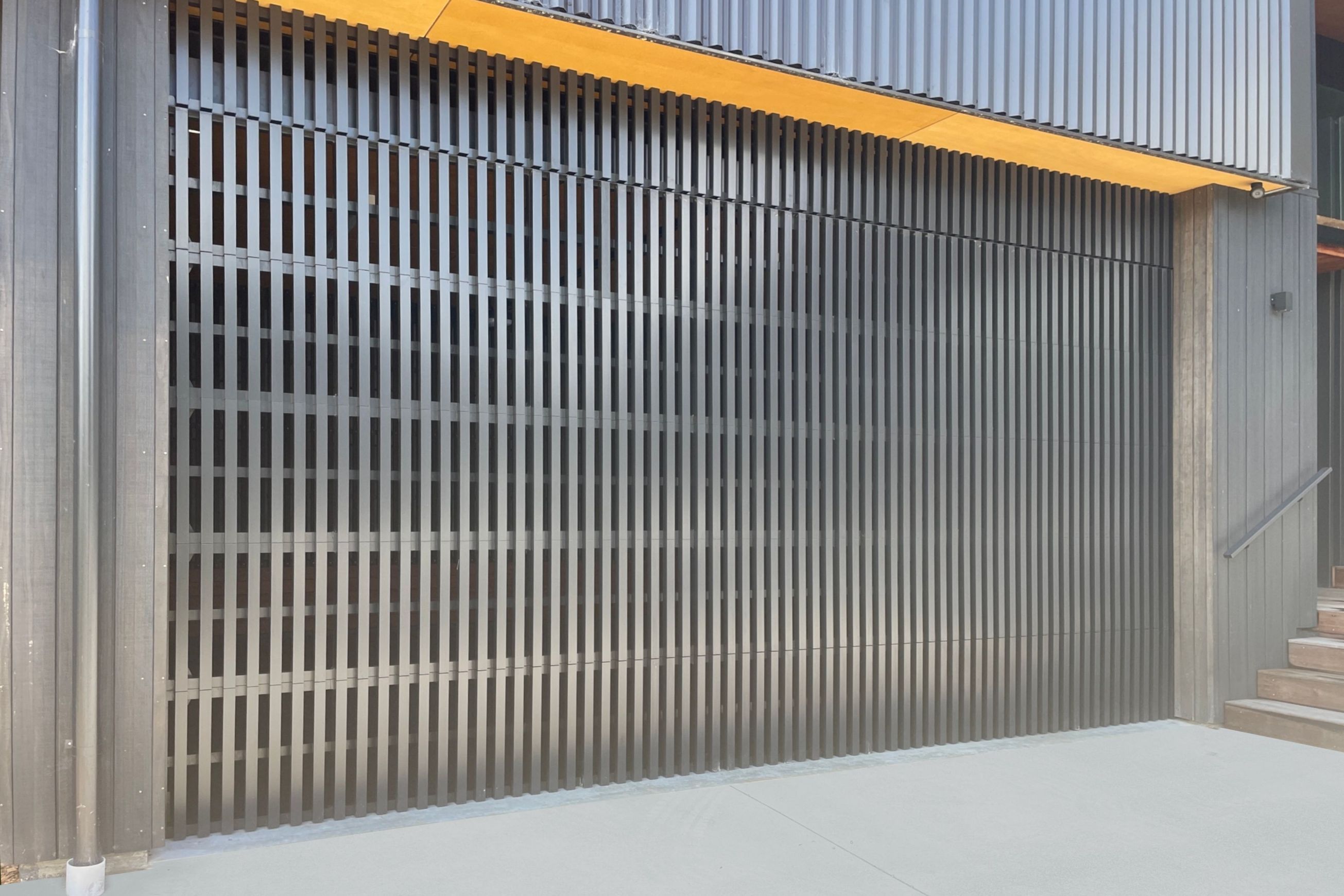 Custom Batten Ventilated Garage Door