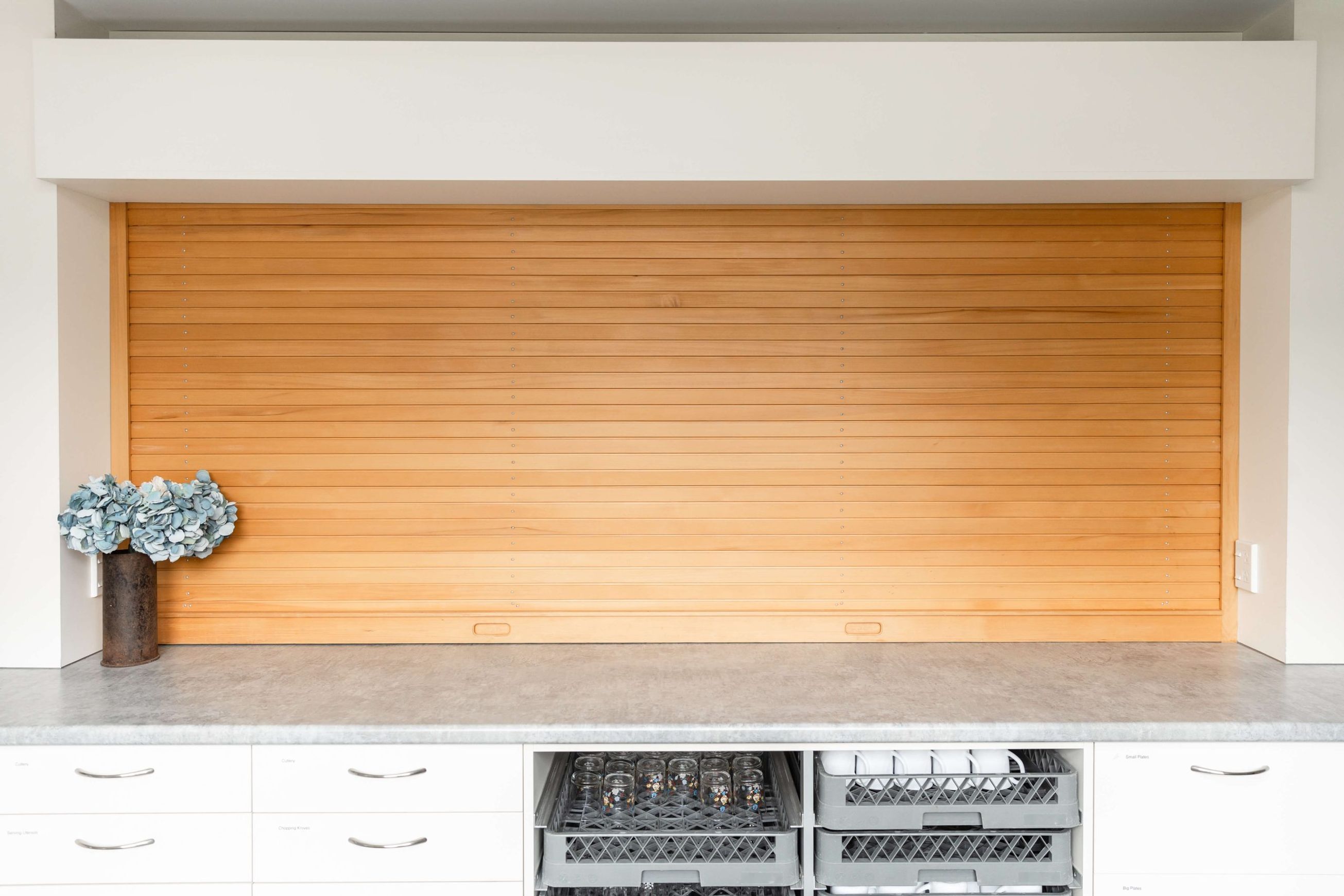 Sage Commercial Servery Doors - Cedar