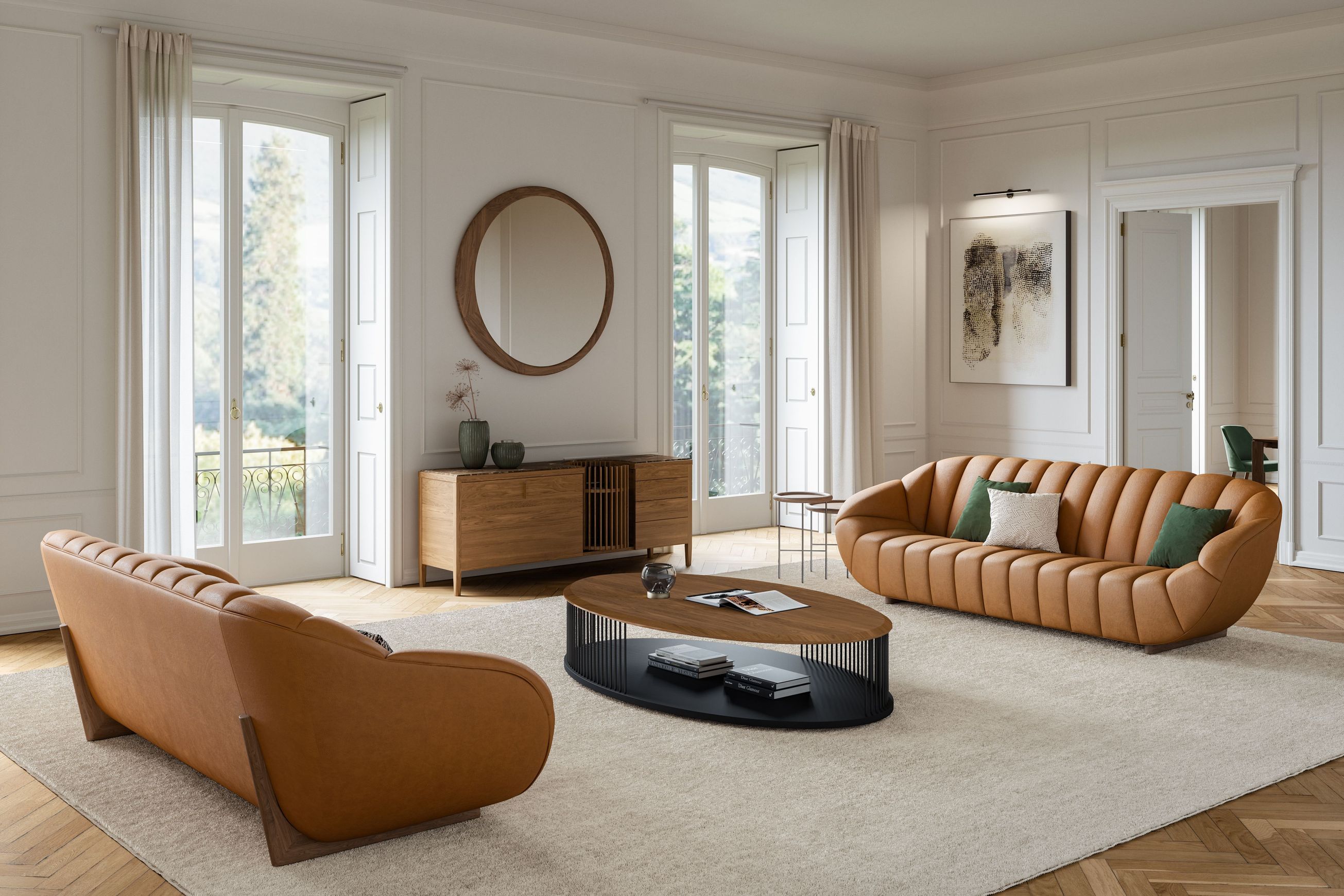 Luna Round Mirror