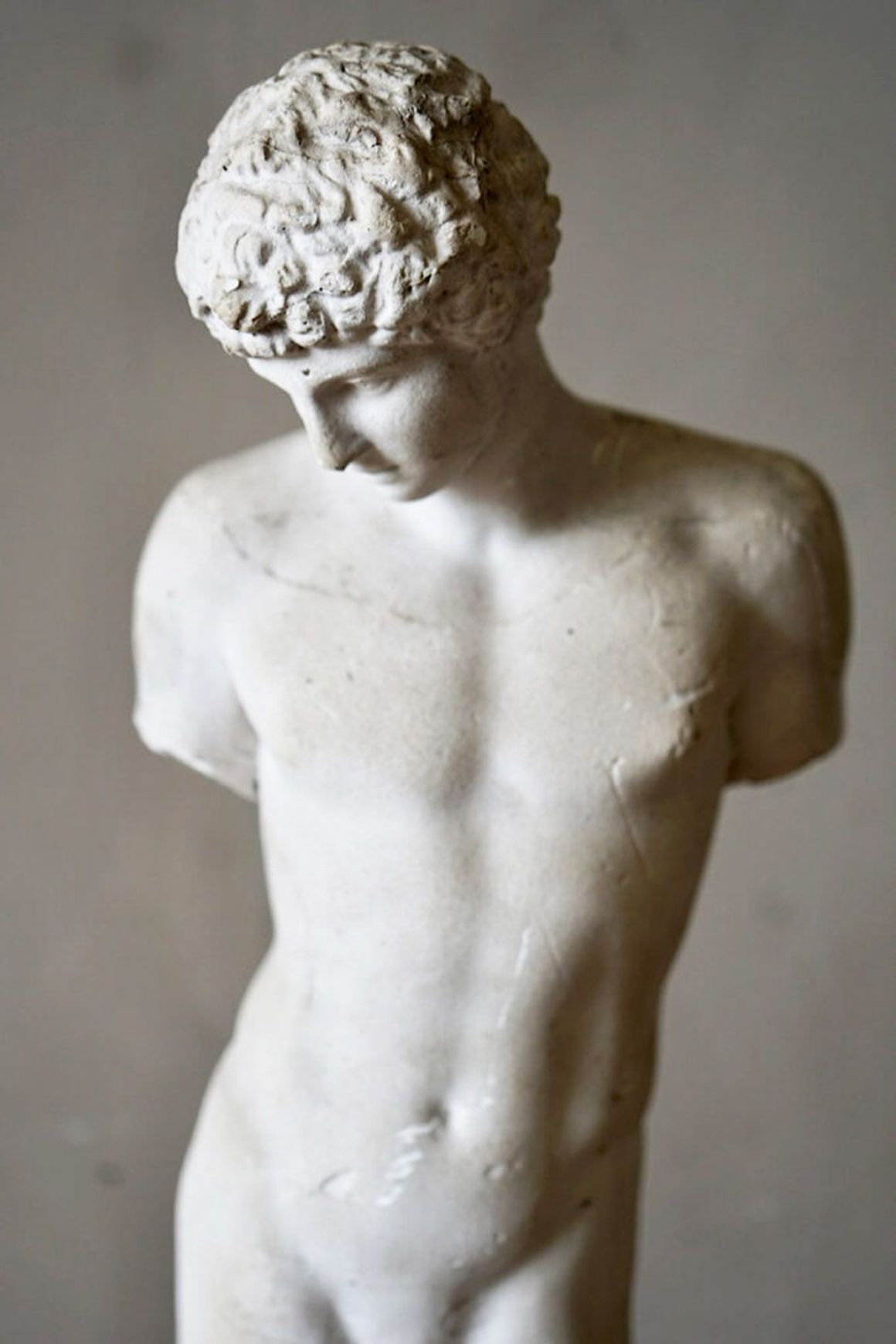 French Plaster Roman Statue of Antinus