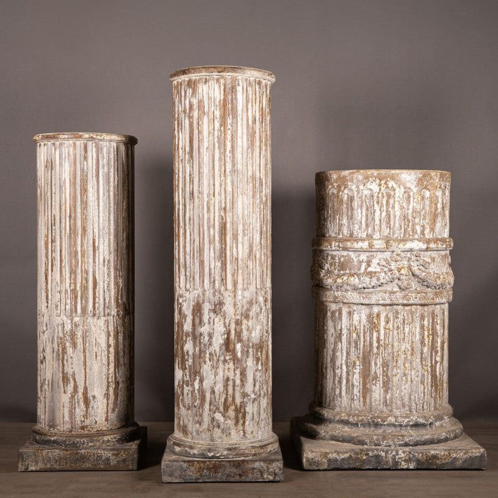 Louis XVI Column with Ribbon