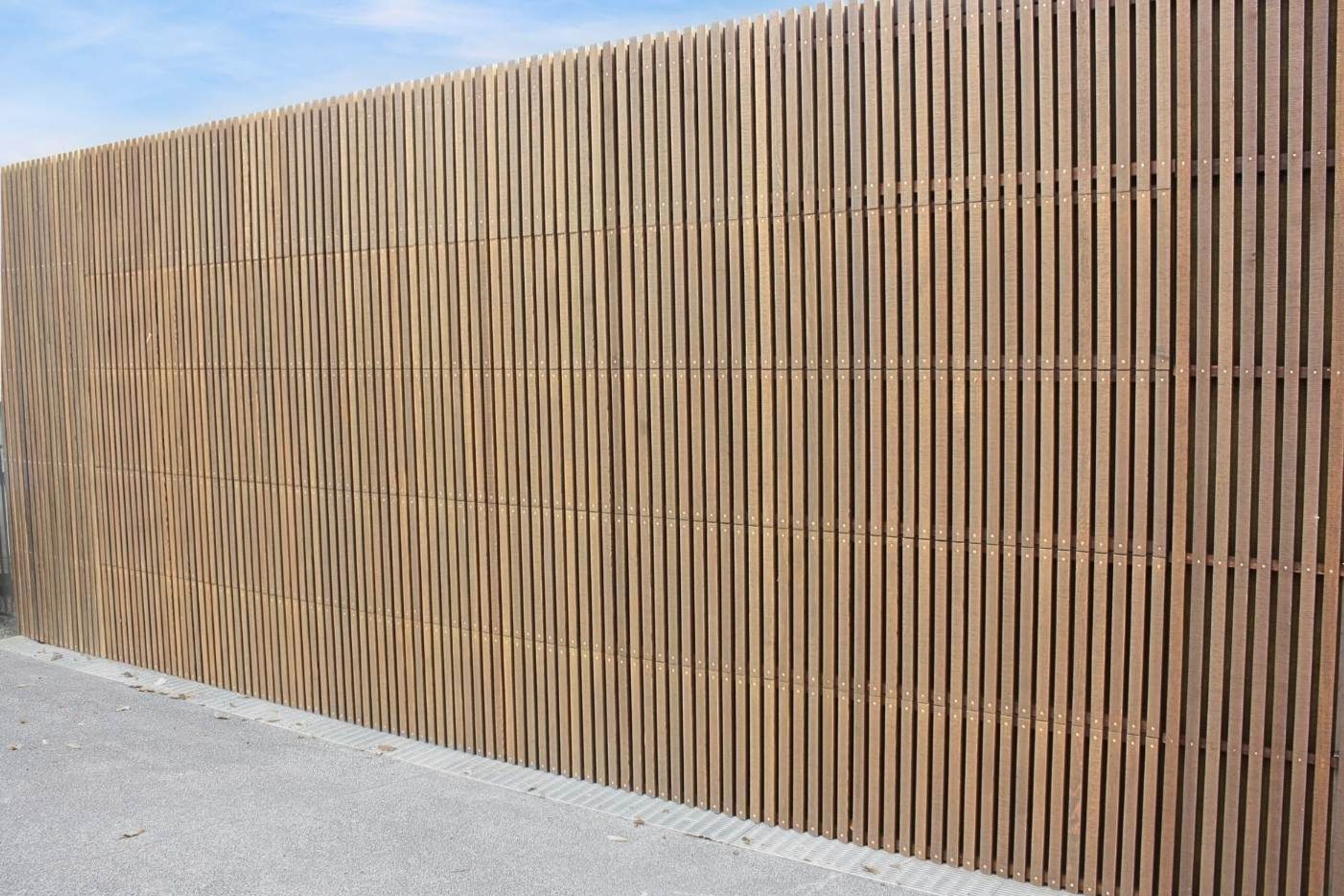 Custom Batten Cedar Flushmount Garage Door