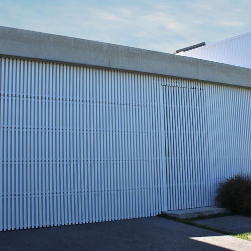 Custom Batten Cedar Flushmount Garage Door