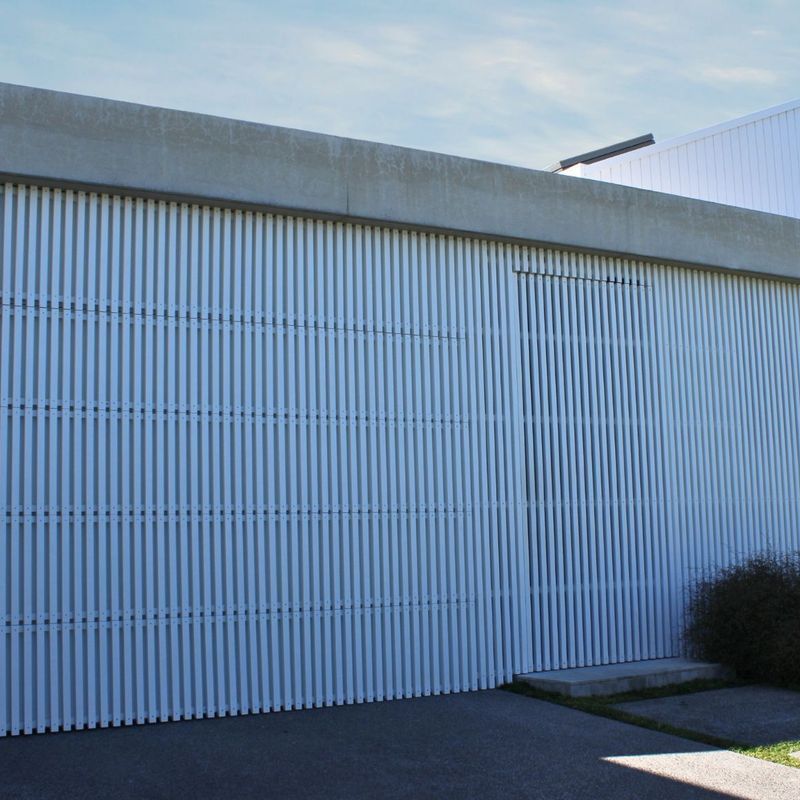 Custom Batten Cedar Flushmount Garage Door