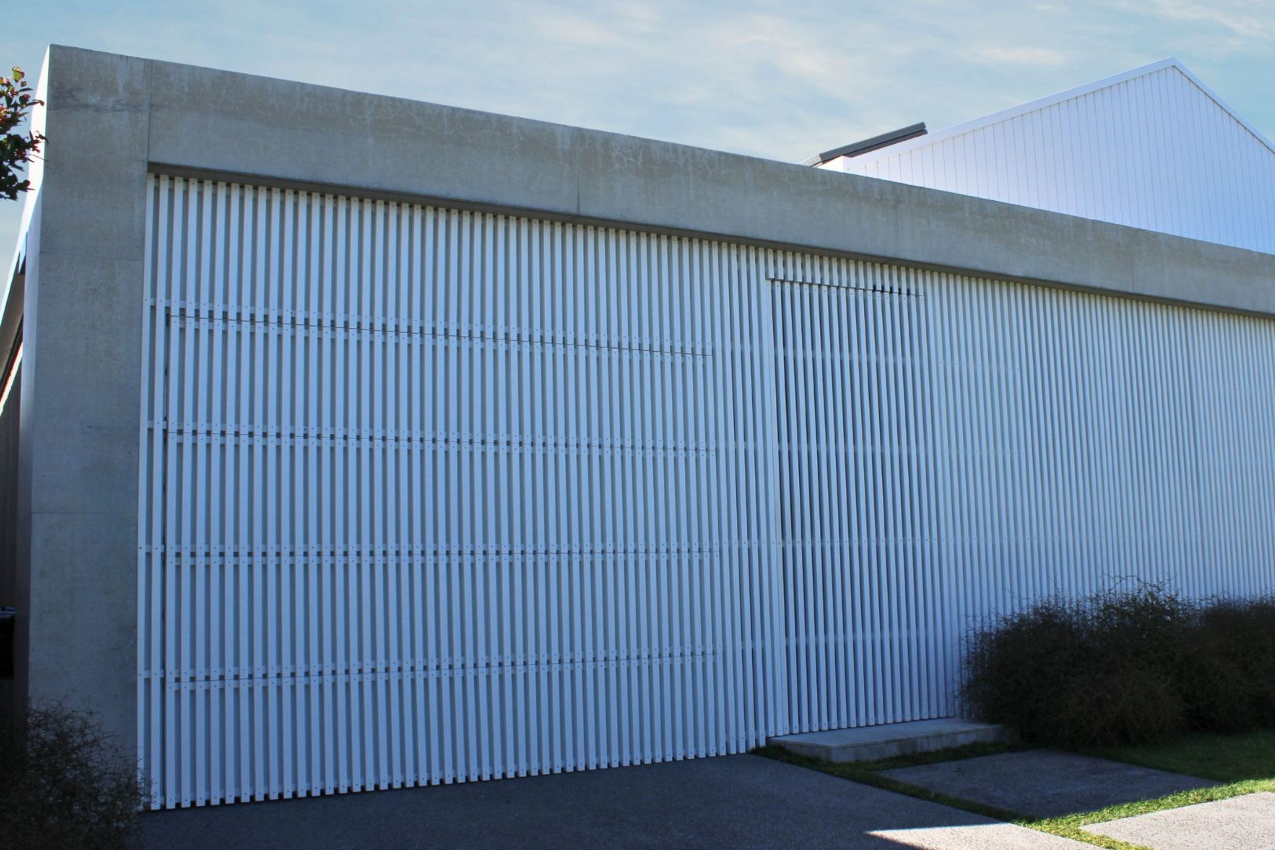 Custom Batten Cedar Flushmount Garage Door
