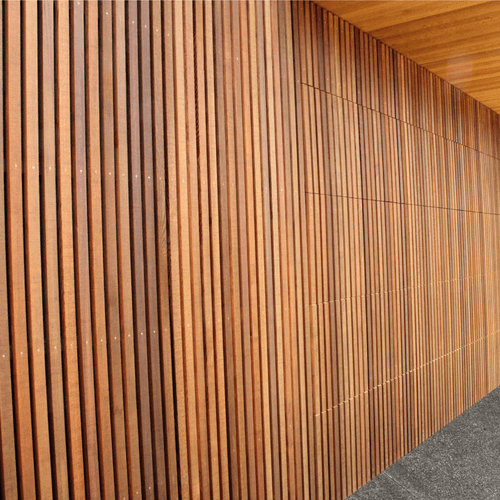 Custom Batten Cedar Flushmount Garage Door