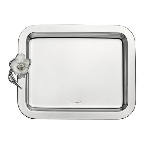 Anémone Silverplated Rect Tray Small