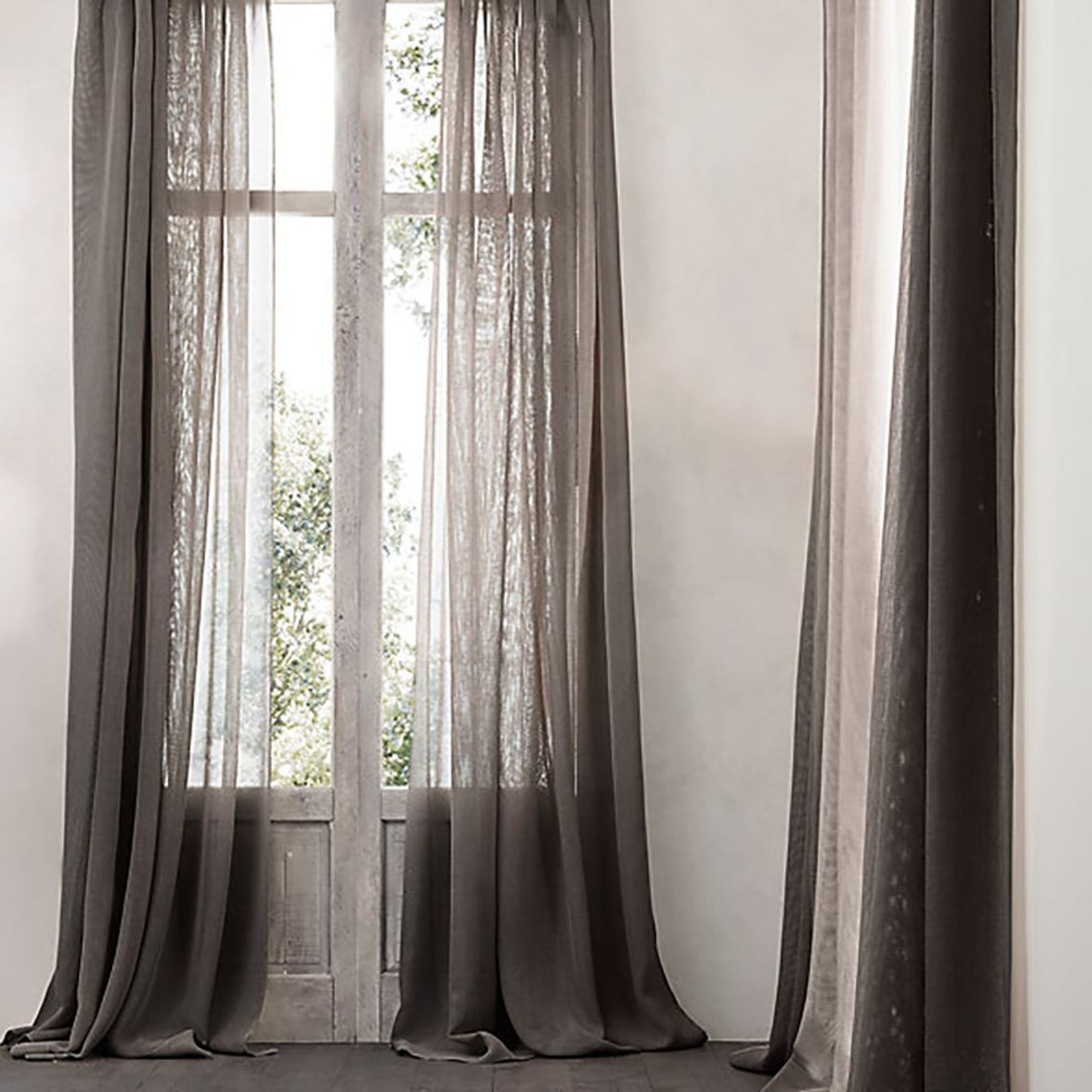 Sheer Unlined Curtains Custom Made