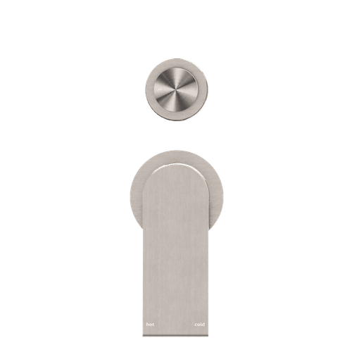 Bianca Shower Mixer & Divertor Back Plate | Brushed Nickel