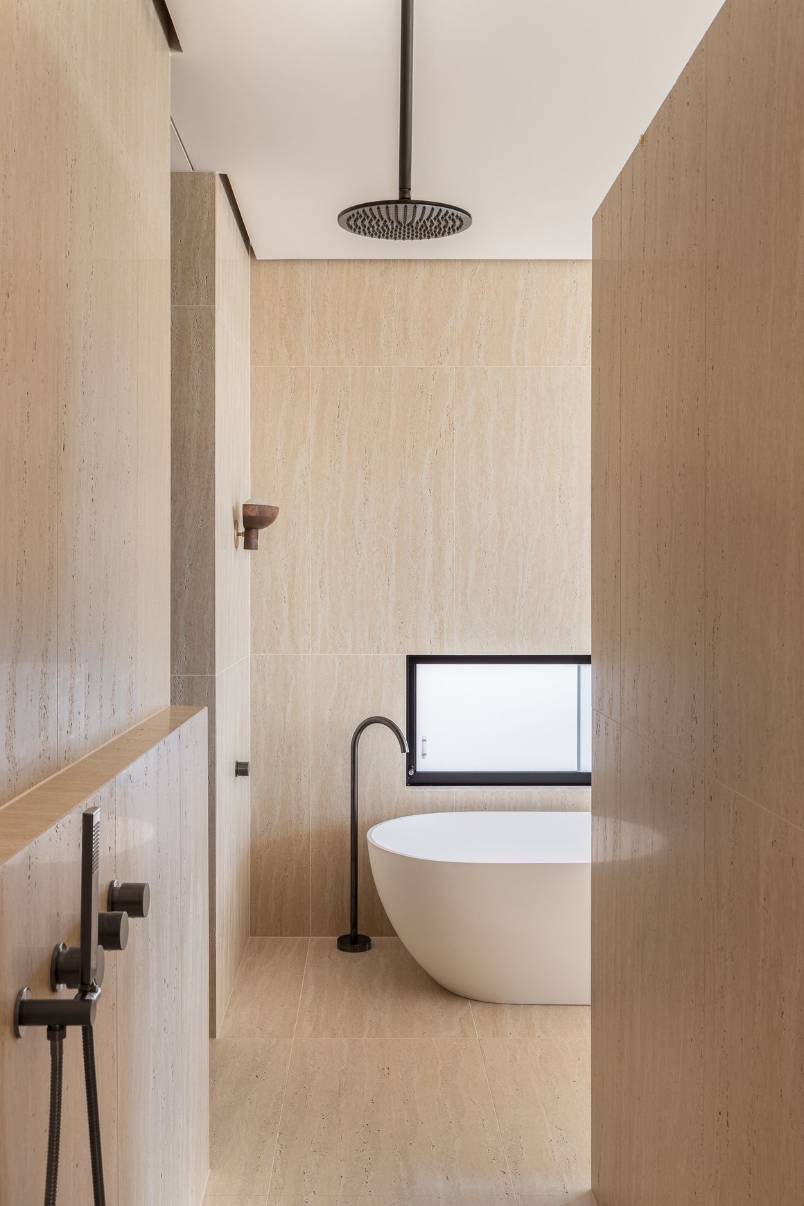 Shower Dropper Extended 600mm - Brushed Gunmetal