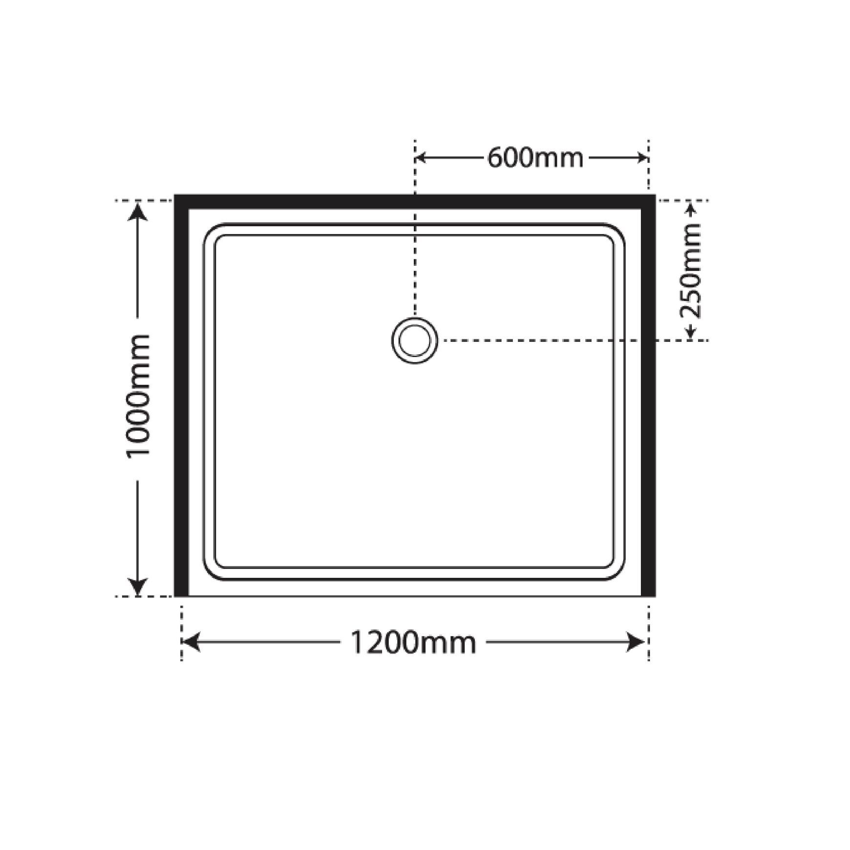 Horizon Alcove Sliding Door Shower with Grey Glass