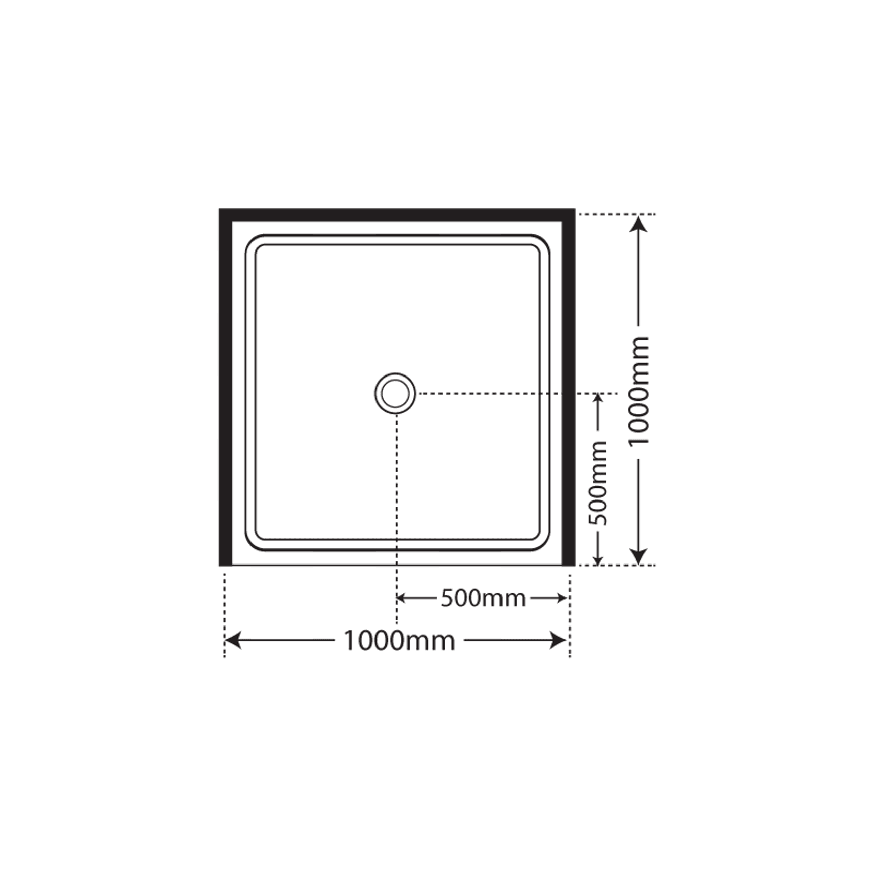 Horizon Alcove (3 Sided) Pivot Door Shower