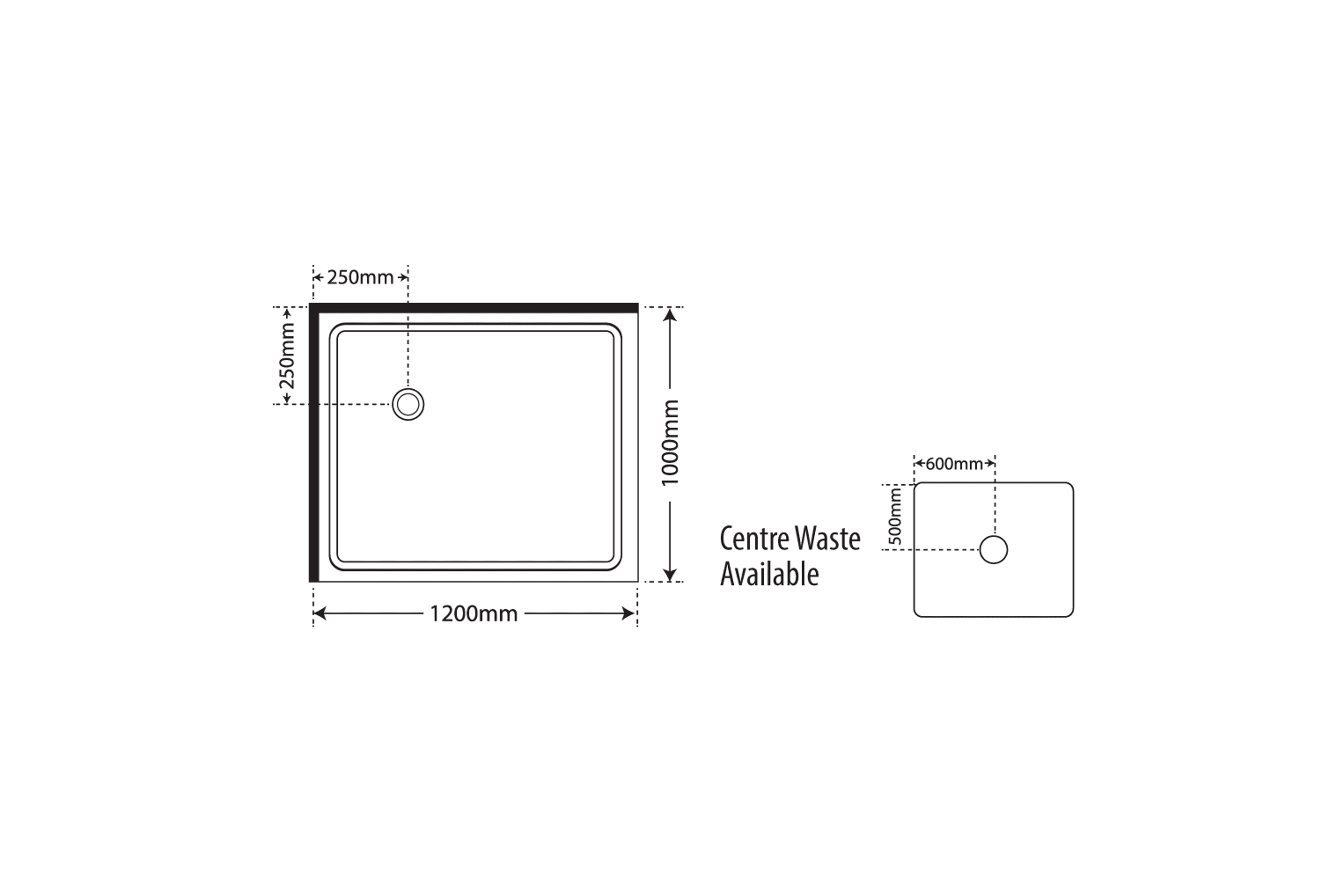Horizon 2 Sided Pivot Door Shower