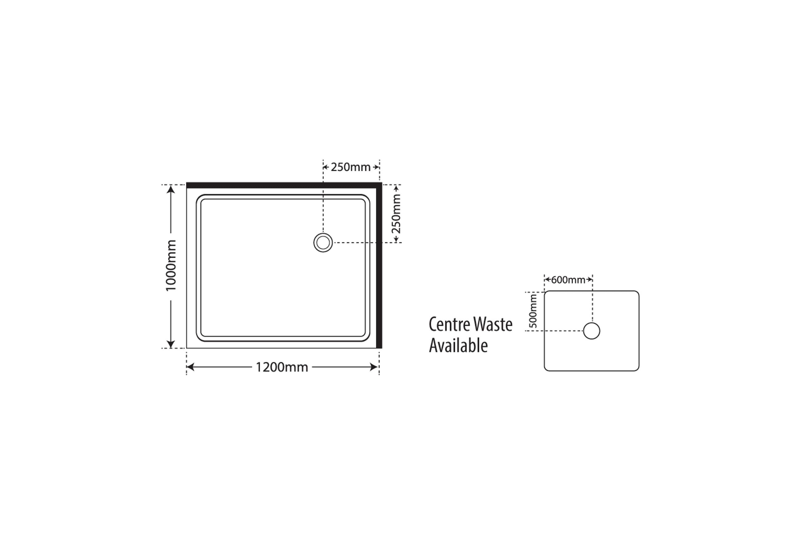 Horizon 2 Sided Pivot Door Shower